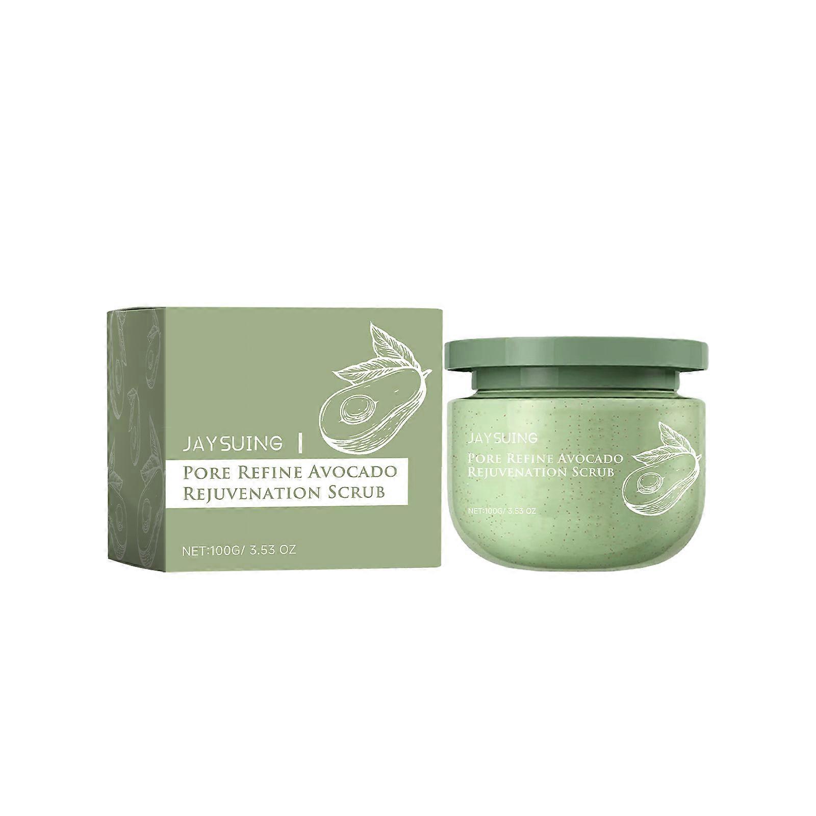 アボカドアイスクリームスクラブ、フルボディクリーン角質除去、古い角質、ソフトボディスクラブ