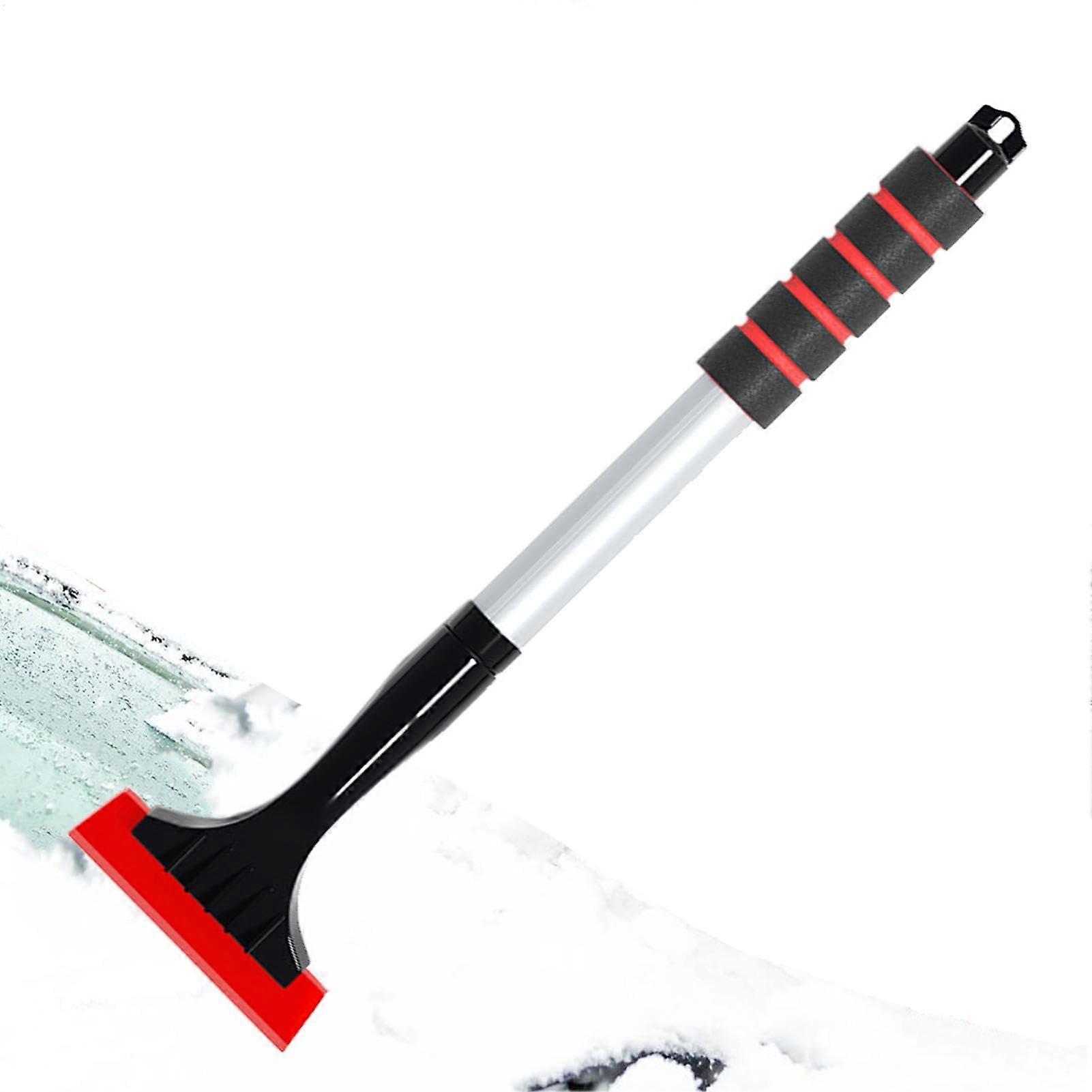 Ice scraper for car windshield  Telescopic snow scraper with foam grip