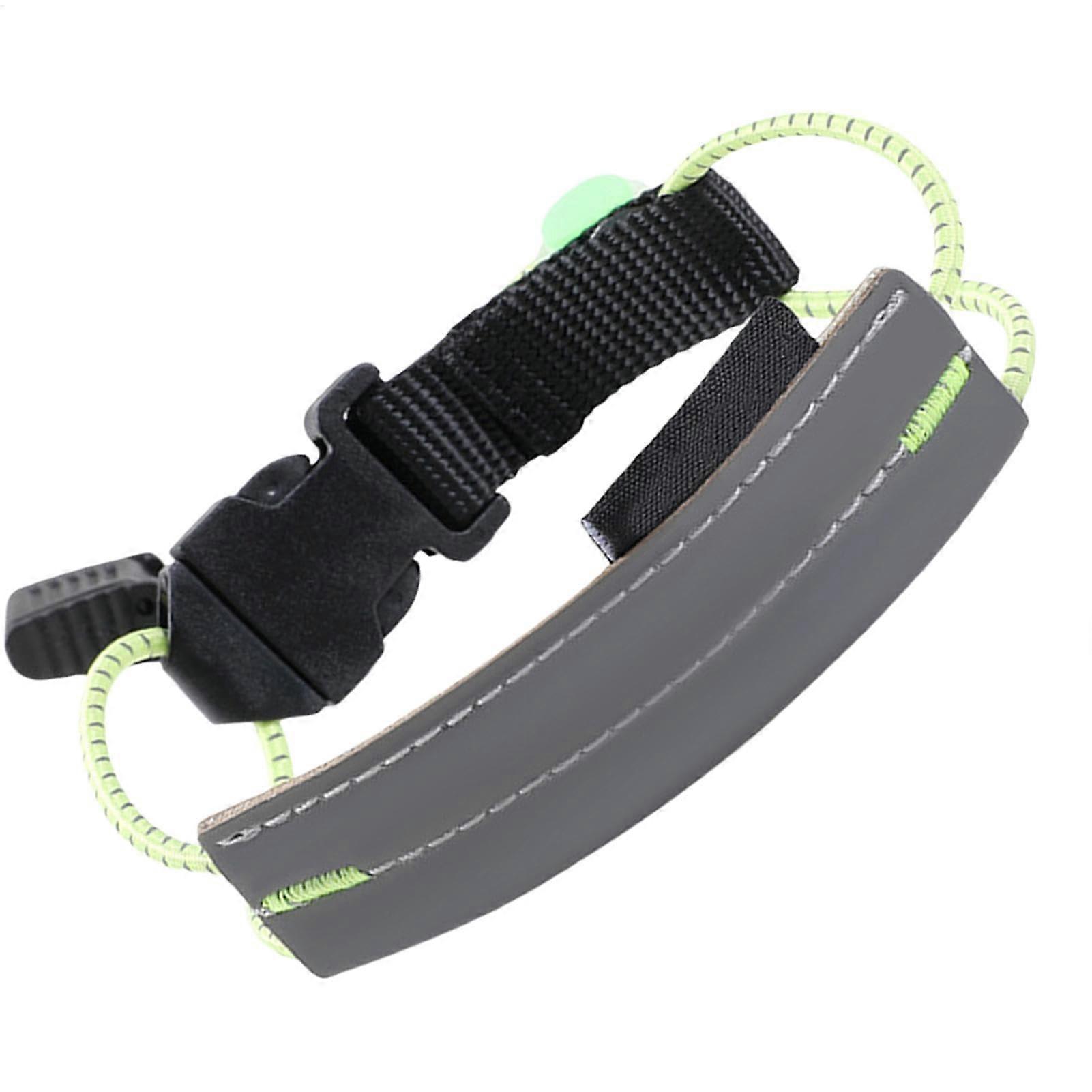 Reflective Leg Bands for Cycling, High Visibility Ankle Straps for Runners and Cyclists, Adjustable Safety Bands in Grün