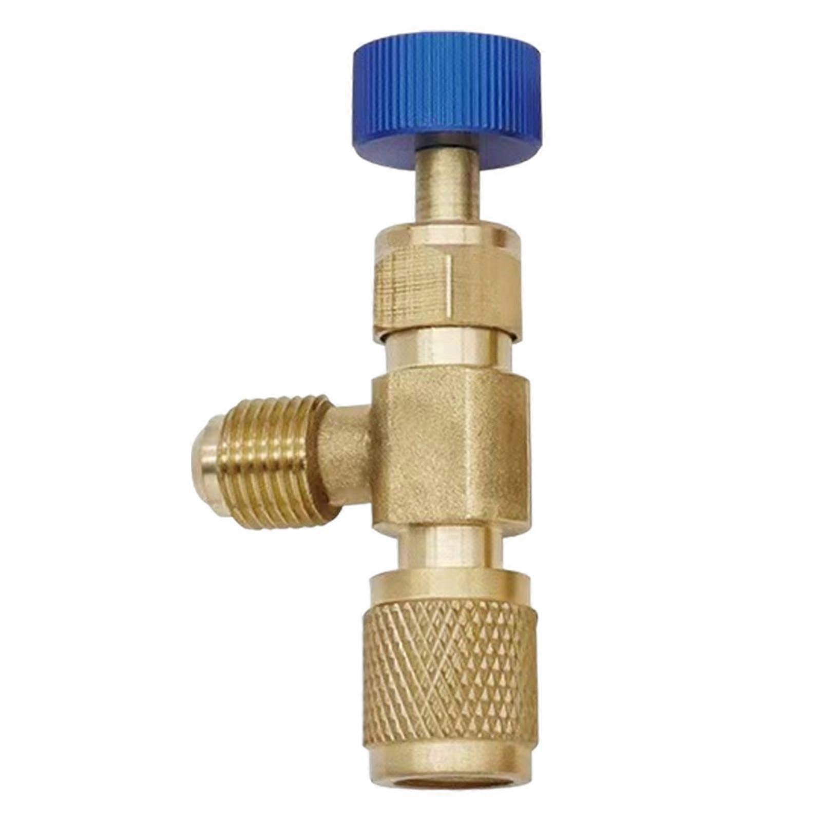 Refrigerant Charge Valve Liquid Safety Valve for R410A Air Conditioning | Metal Faucet Flow Control Ball Valve with Ball Joint