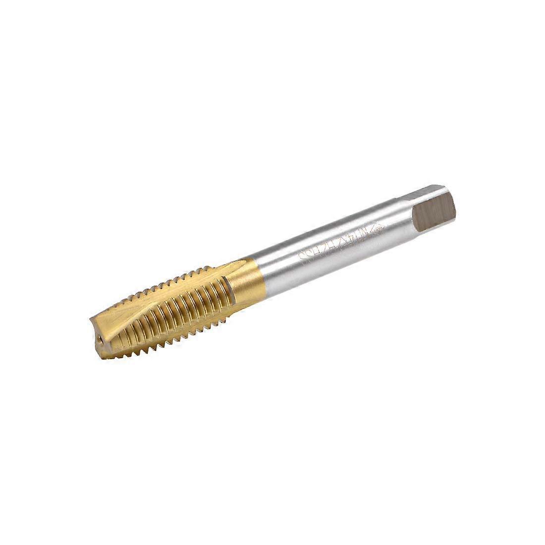 Metric Machine Tap M14 Thread 2 Pitch H2 3 Flutes Titanium Coating HSS