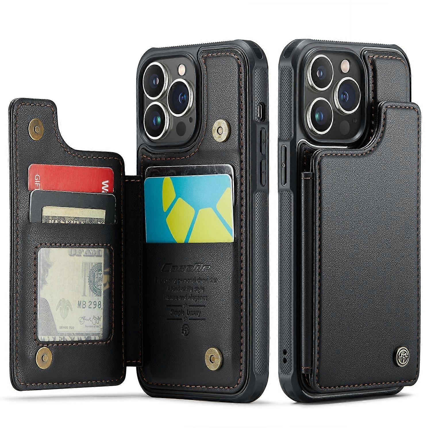Case for iPhone 13 Pro RFID Blocking Lightweight PU Leather Phone Wallet Case with 5 Card Slots and Kickstand Function Compatible with  iPhone 13 Pro
