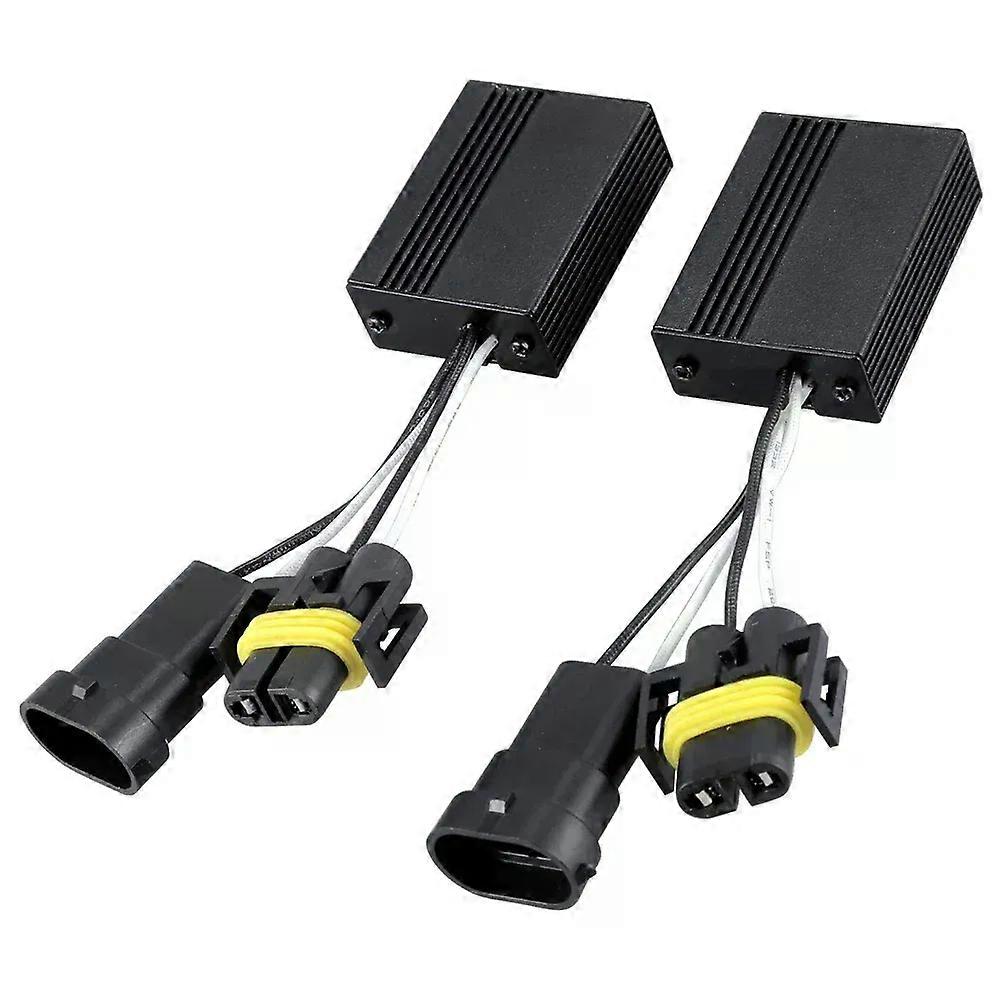 2Pcs H8 H11 LED Canbus Anti Flicker Bulb Error Decoder Resistor Canceller Adapter H4 9005 9006 H13 for Car Headlight Fog light