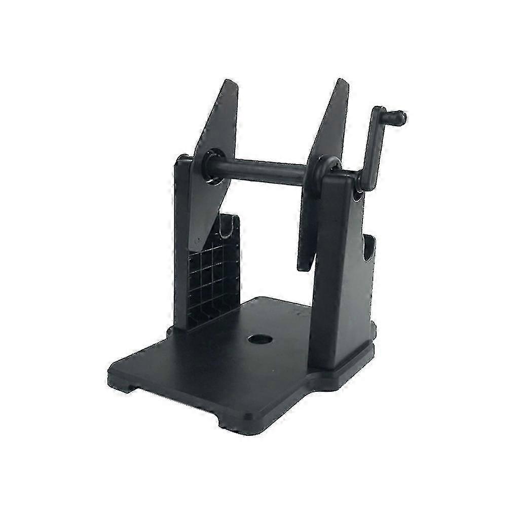 Universal paper holder for label printer - Hand crank rewinder for large rolls