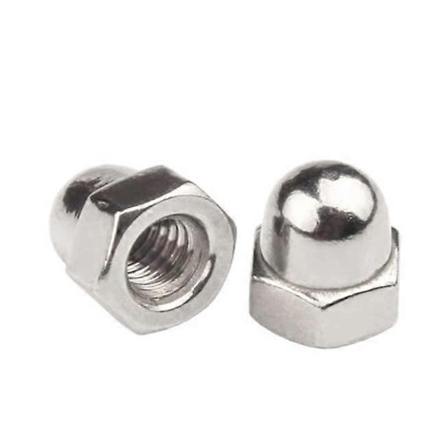 "20 Cap Nuts M3 M4 M5 M6 M8 M10 M12 Steel Decorative Cap Covers, M10 Size, 304 Stainless Steel, Pack of 3"
