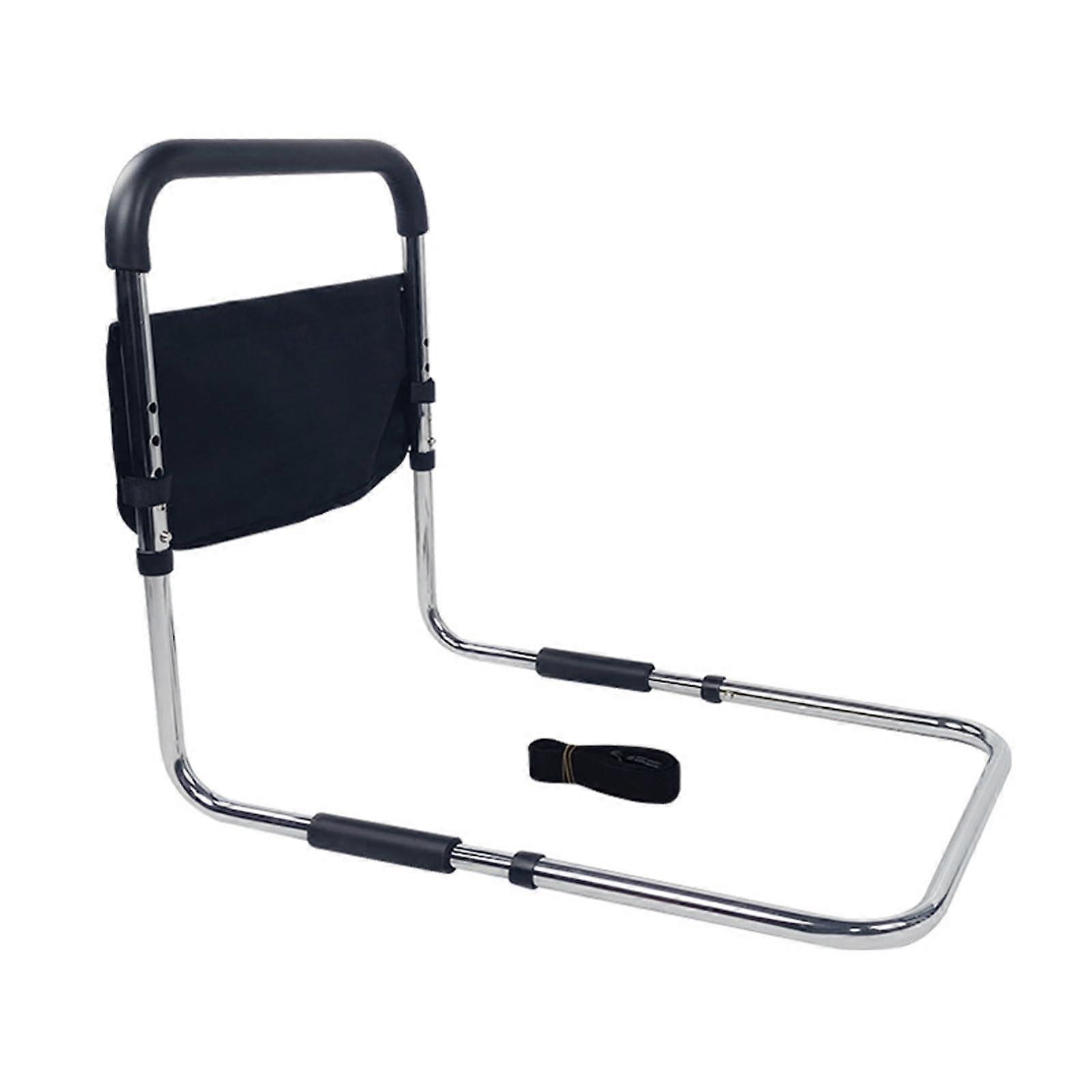 Bed Assist Bar for Seniors, Adjustable Height Bed Rails, Tool-Free Installation, 300 lbs Capacity, Non-Slip Armrests, Storage Bags