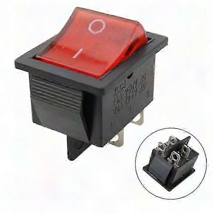 Interrupteur à bascule rouge (4 pieds, rouge)