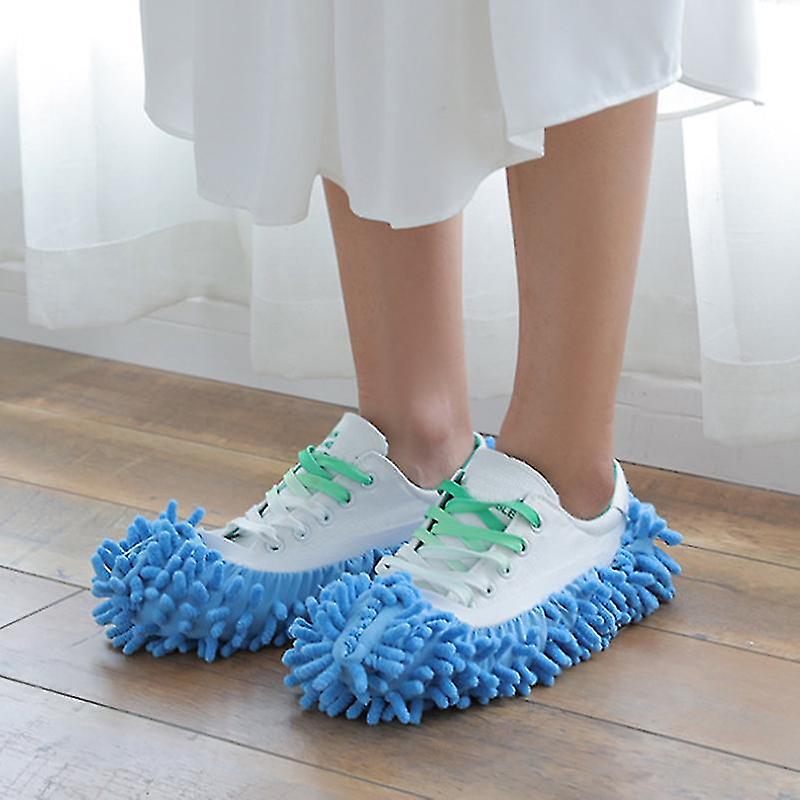 Microfibre Lazy Slipper Mop Floor Dust Quick Polishing Cleaning Shoes Socks Mop