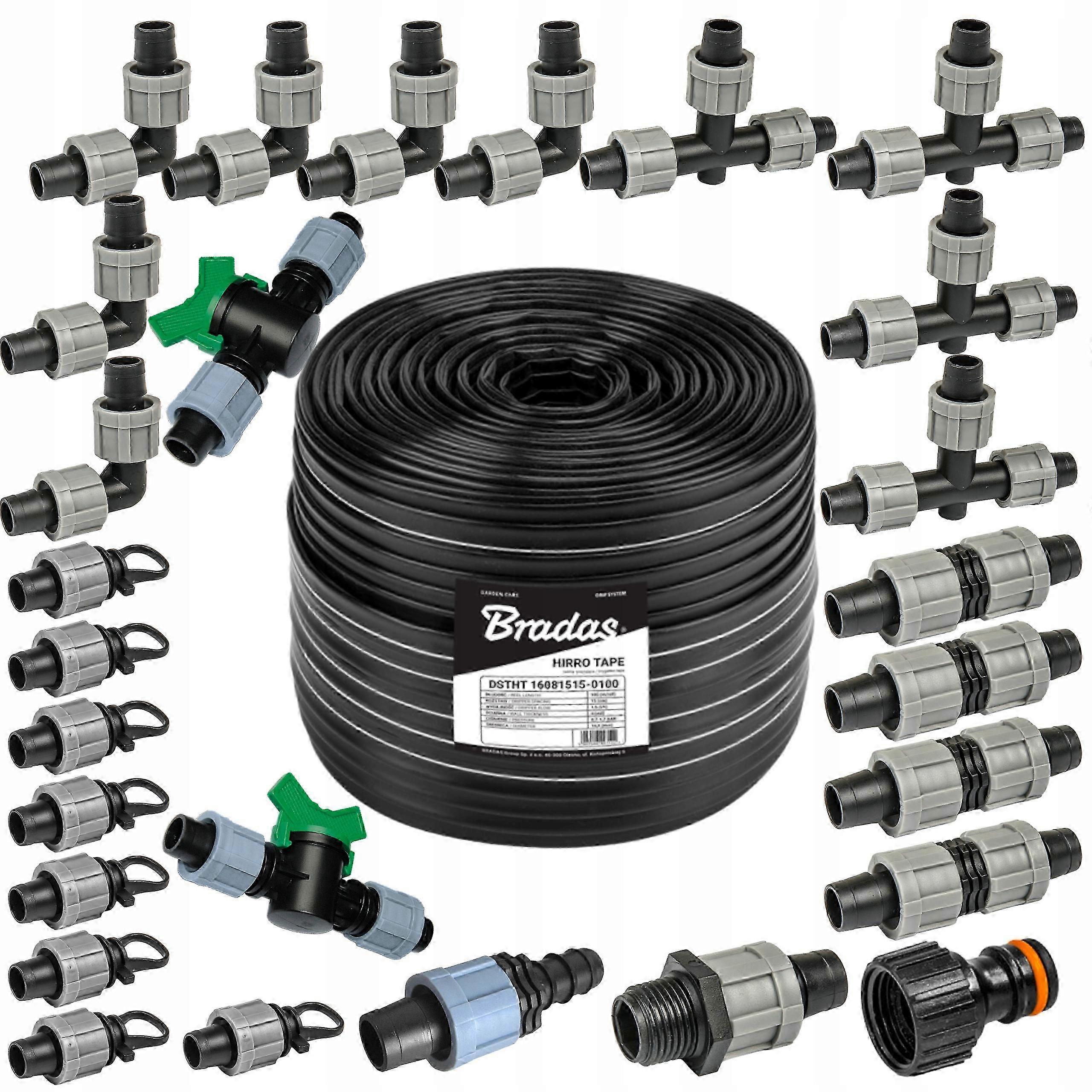 Set Drip Irrigation Tape 100m Drip Irrigation Line Set1