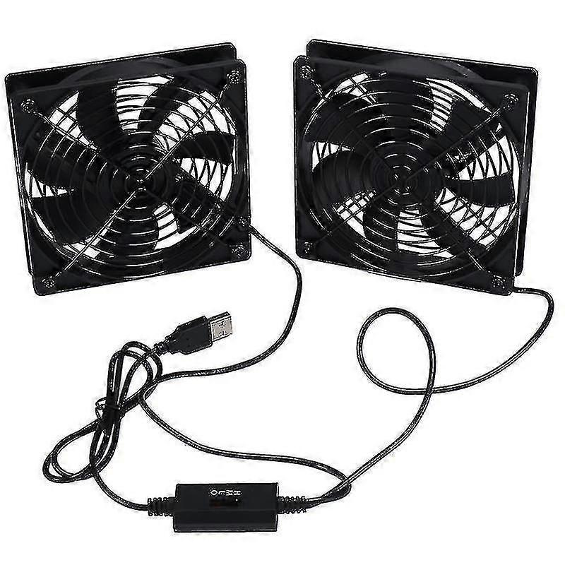 120mm 5v USB Powered PC Router Fan with Speed Controller, High Airflow Cooling for Router Mode