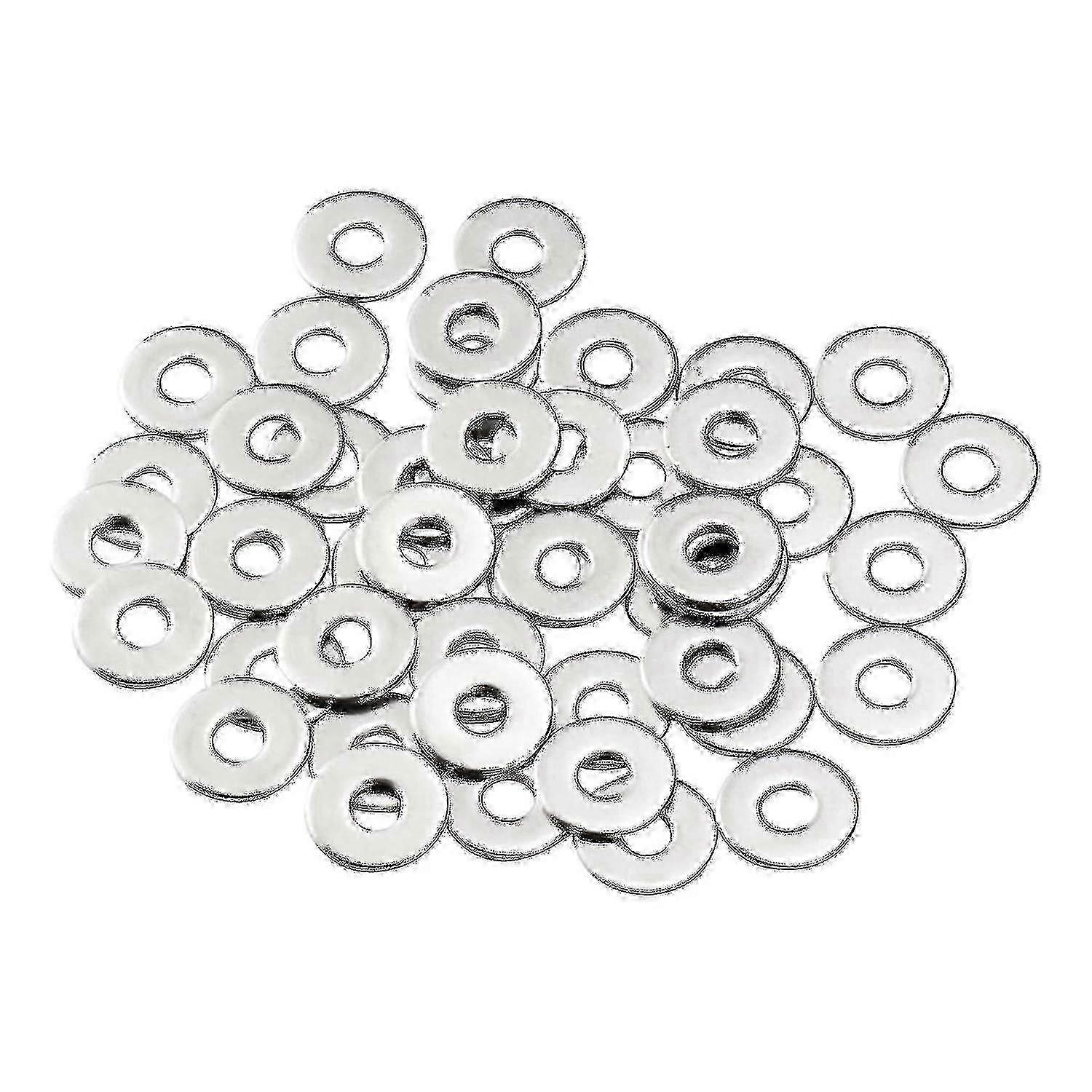 M6 Size 50 PCS Stainless Steel Flat Washers