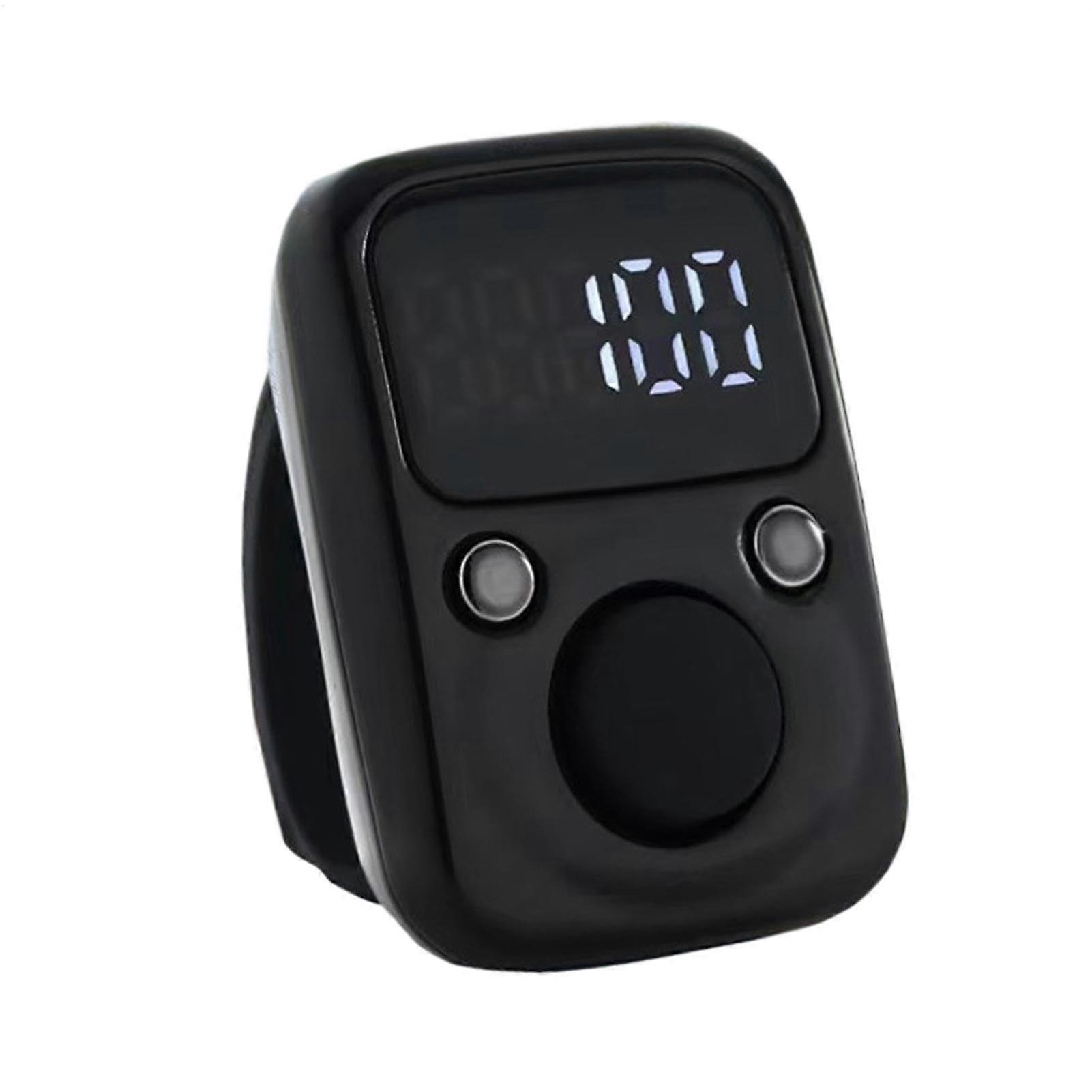 Clicker Counter, Smart Waterproof, Portable, Sturdy ABS, Electronic Display, Black
