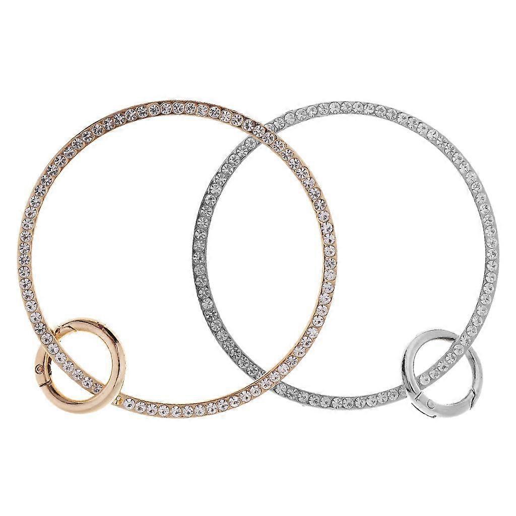 Metal Round Handbag Handle, 1 Piece Iron DIY Replacement Handle for Handbag Purse Craft, 9cm Diameter