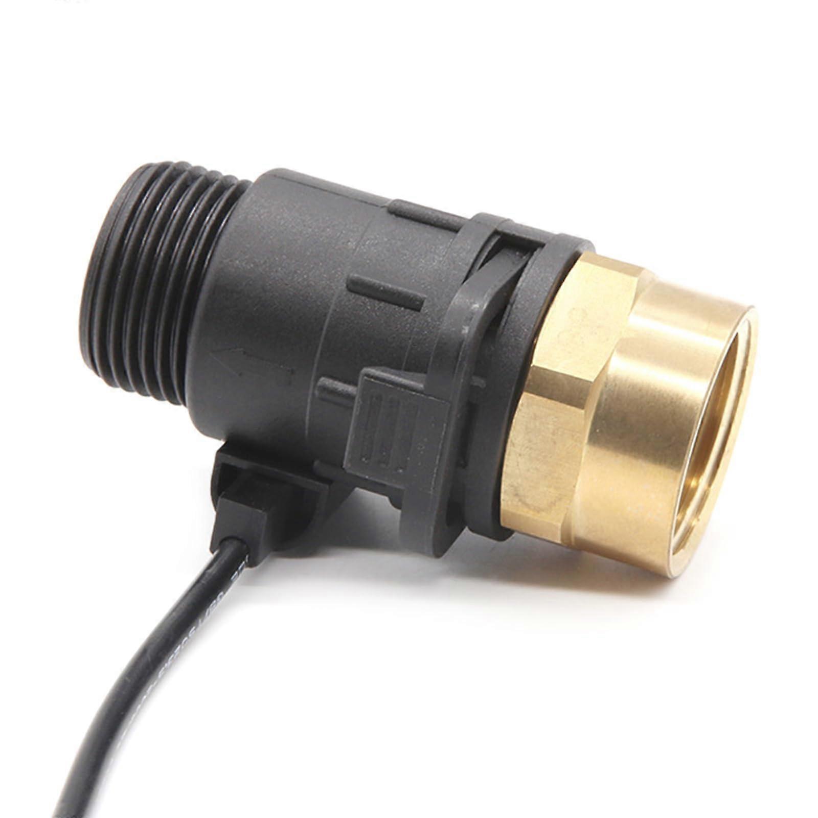 G1 Hall Effect Liquid Water Sensor Vertical/Horizontal Water Switch Removable Flowmeter With Male Thread