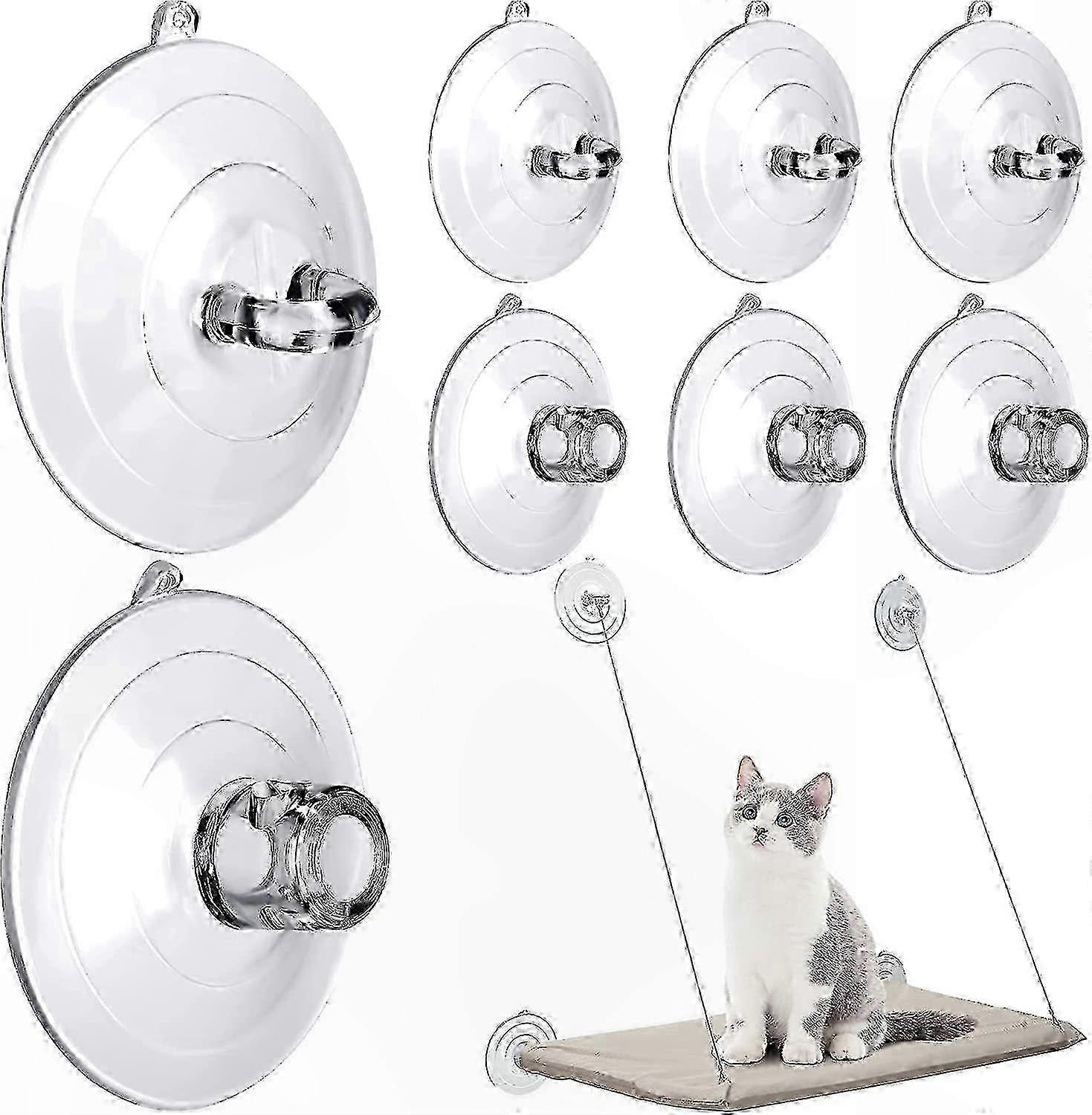 8-Pack Suction Cups for Cat Window Perch Replacement Hammock Bed Pet Accessories