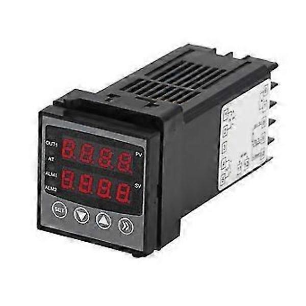 Digital Temperature Controller with Alarm Intelligent PID Control Dual Display Thermostat DC 24V