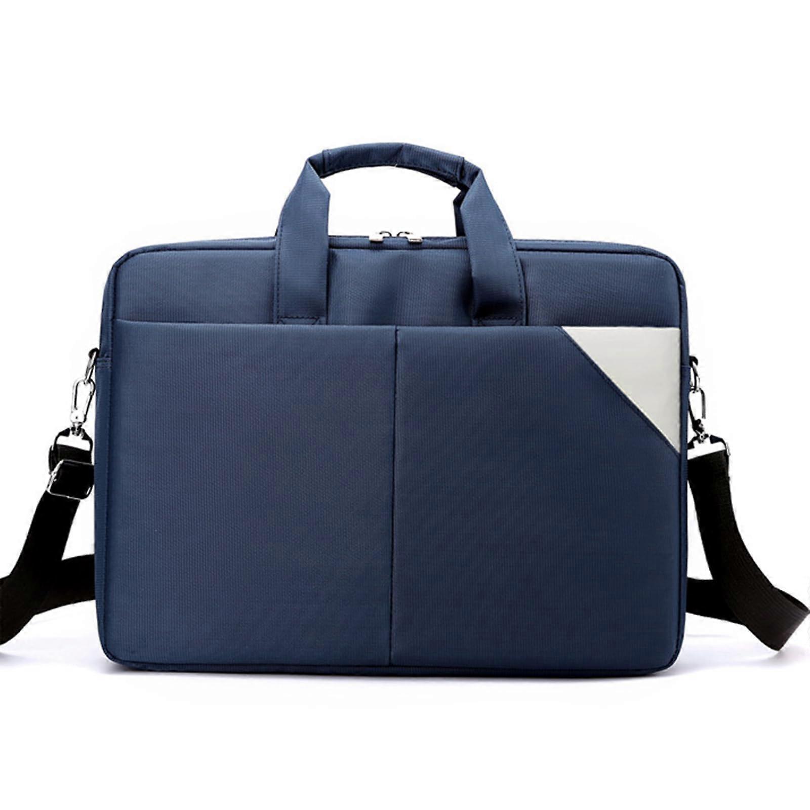 Fashion Handbag Men's Laptop Shoulder Bag For 15Inch Notebooks WaterResistant Blue