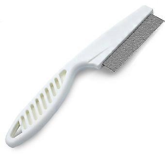 Pet Grooming Comb for Dogs and Cats - 4 Inches, White Color Brush
