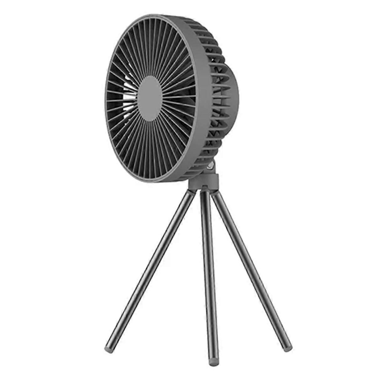 Portable Camping Fan Multi-Function Outdoor Camping Fan Desktop Fan with Tripod High-Power Portable Tent Ceiling Fan B