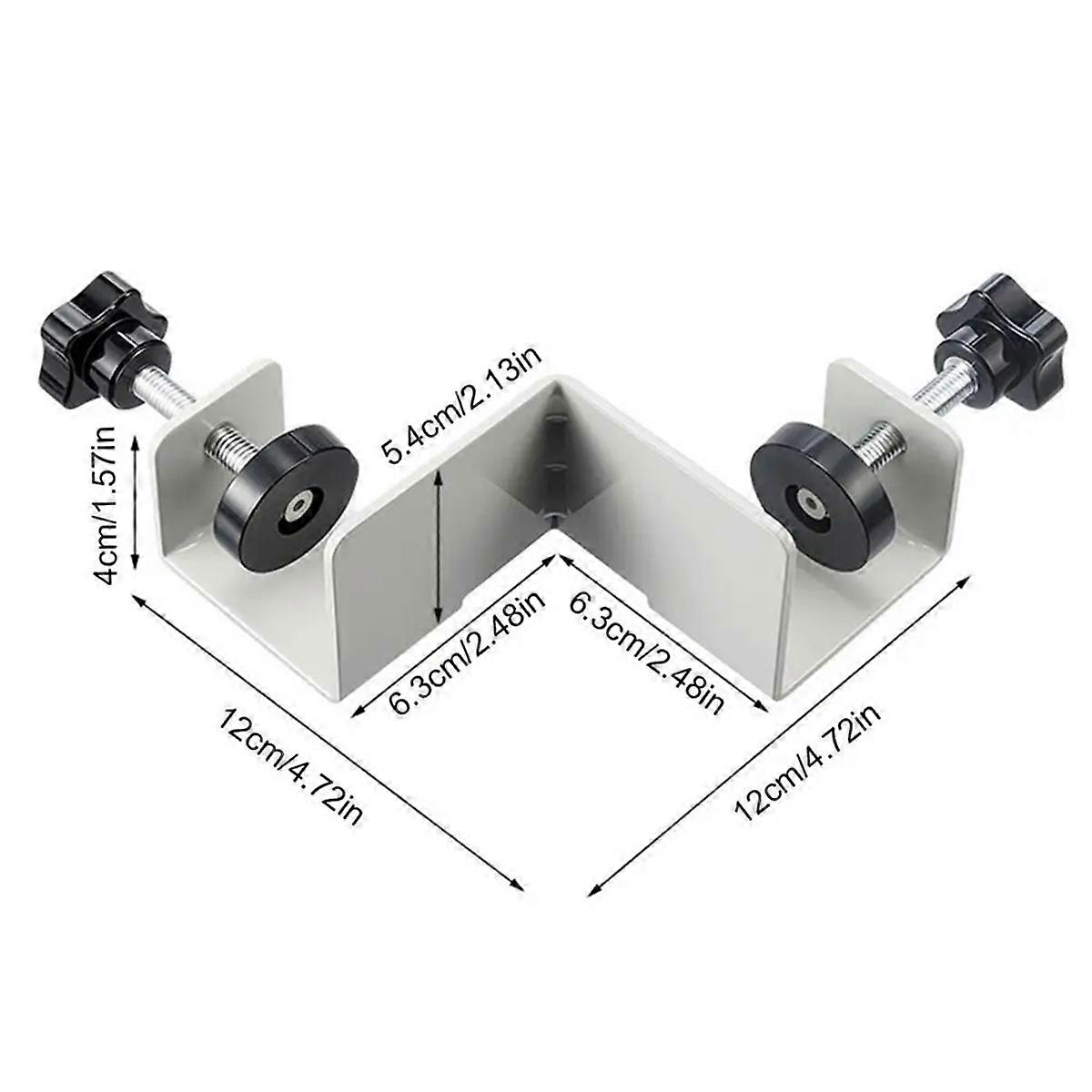 Right Angle Clamp 90 Degree 2 Pieces Corner Clamps T-Shaped Positioning Squares Clamping Tool with Adjustable Swing Jaw