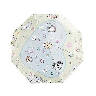Umbrella Small And Portable Sunshade Fully Automatic Folding Parasol Uv Protection