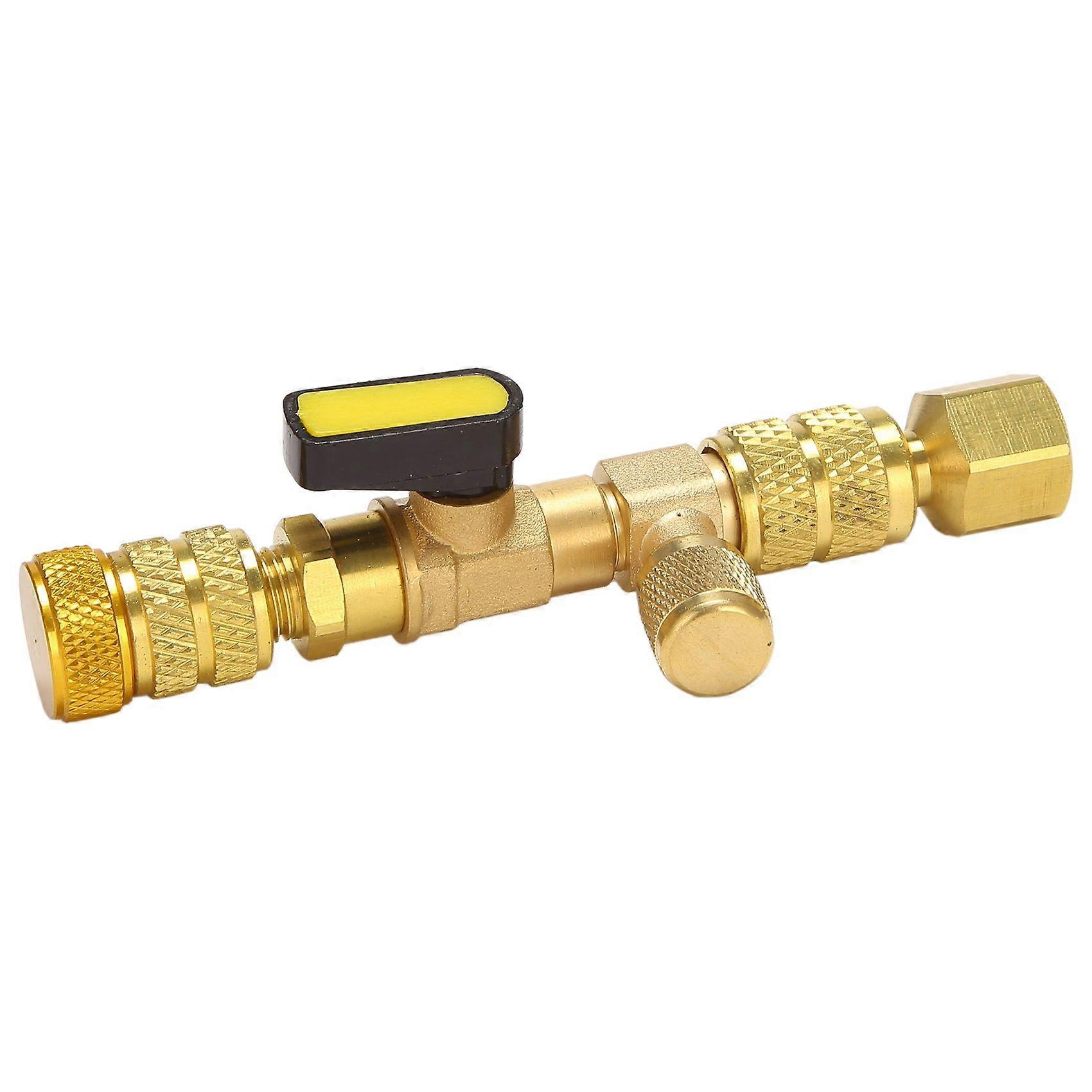 R410A R22 Valve Core Remover Installer Tool with Dual Size SAE 1/4 & 5/16 Port for R404A R407C R134