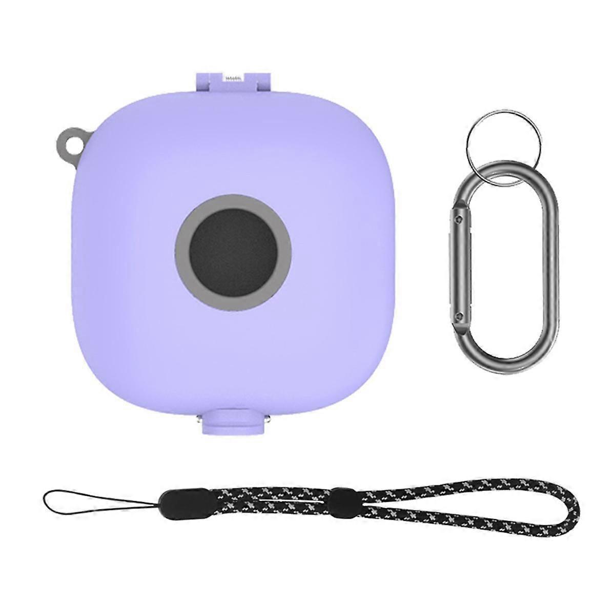 Headphone Case Cover Charging Box Holder with Carabiner Lanyard Shock Absorption Case for Fit Pro-P