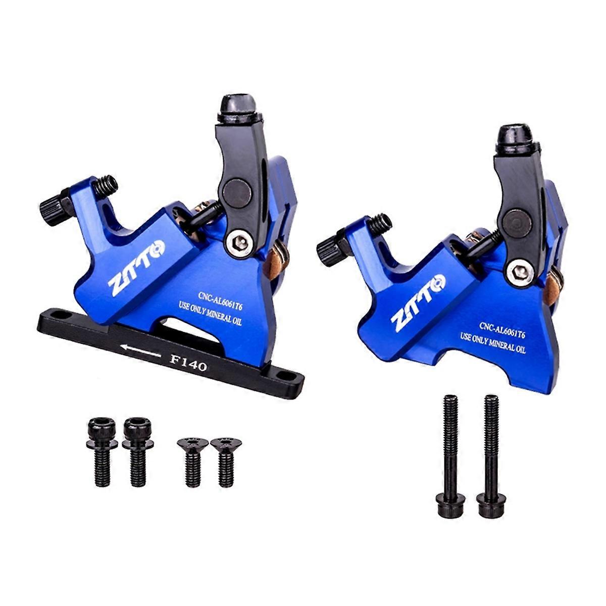 Hydraulic Disc Brake Calipers for 140/160mm Bicycle Brake Blue