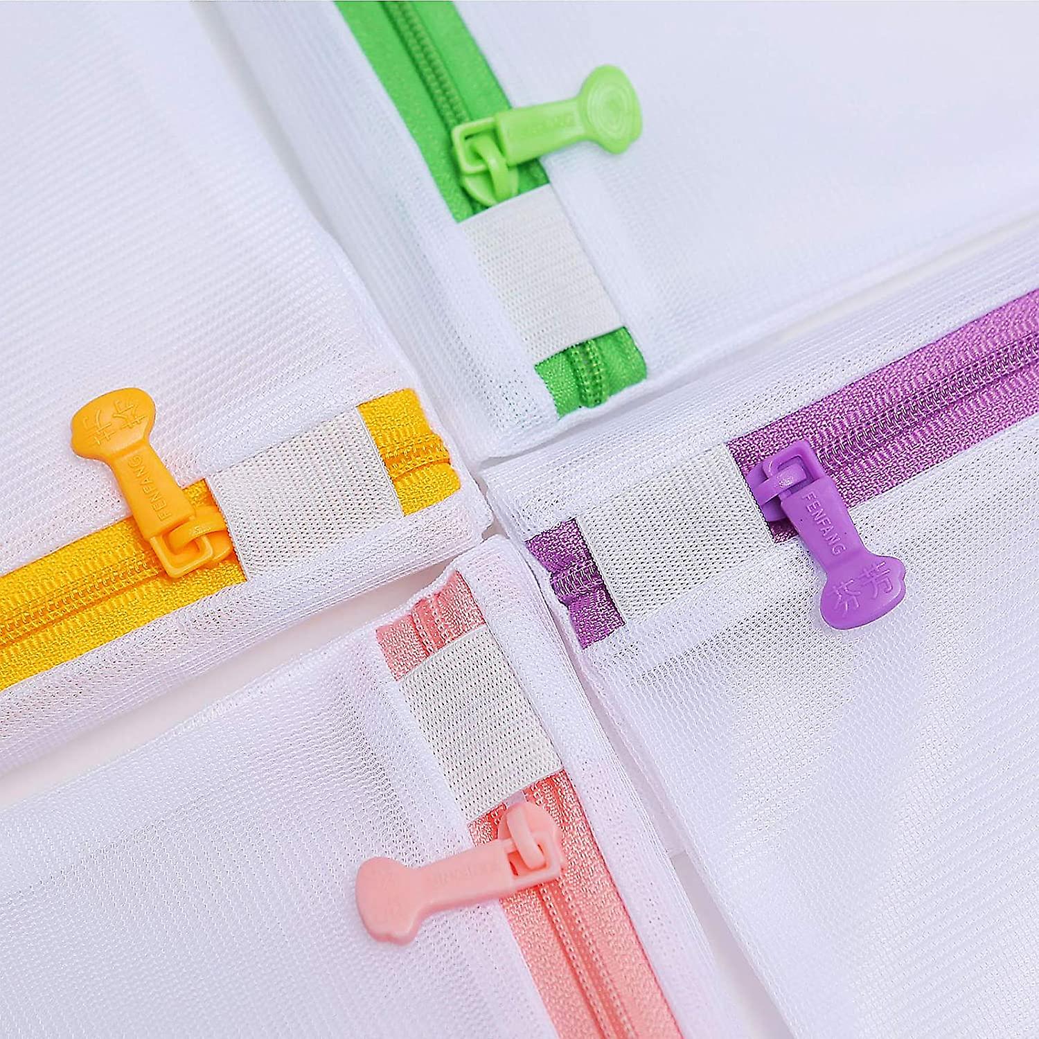 7 Sizes Machine Washing Bags, Zippered Laundry Bags, Reusable And