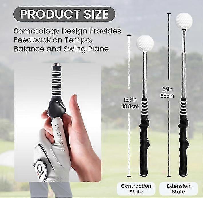 Gloryboom Telescopic Golf Club for Retractable Swing Training and Practice