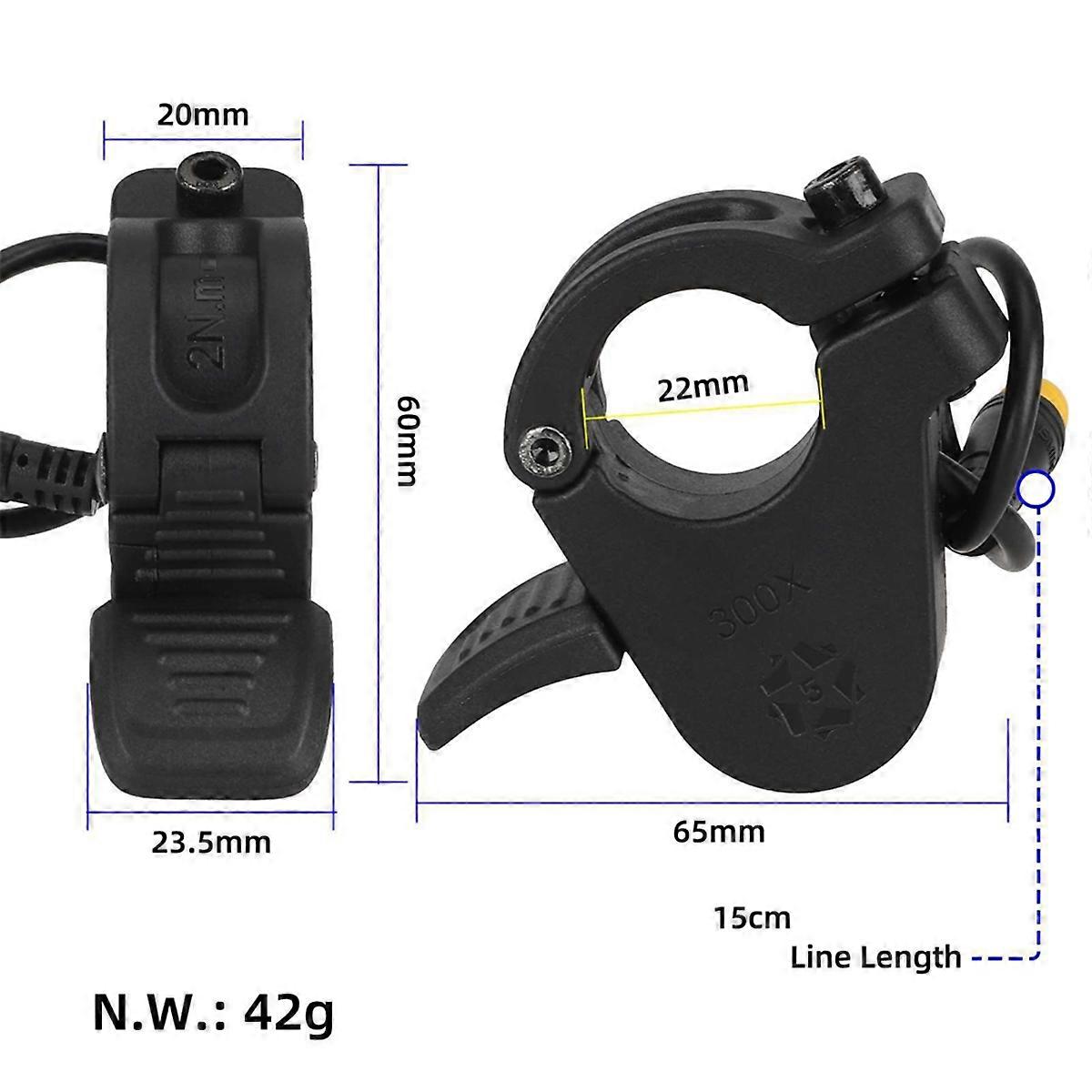 New Thumb Throttle Accelerator Switch Lock Waterproof Accelerator Throttle Finger for Electric Scooter