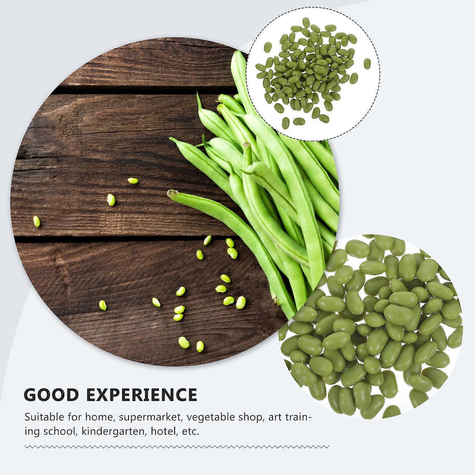1 Pack of Artificial Bean Model Lifelike Simulation Fake Bean Fake Vegetable Decoration