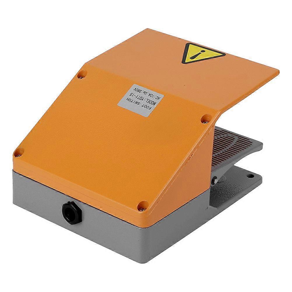 BERM Foot Pedal Switch Dual for Electrical Machine Power Supply Clip Kit YDT1‑15 380VAC