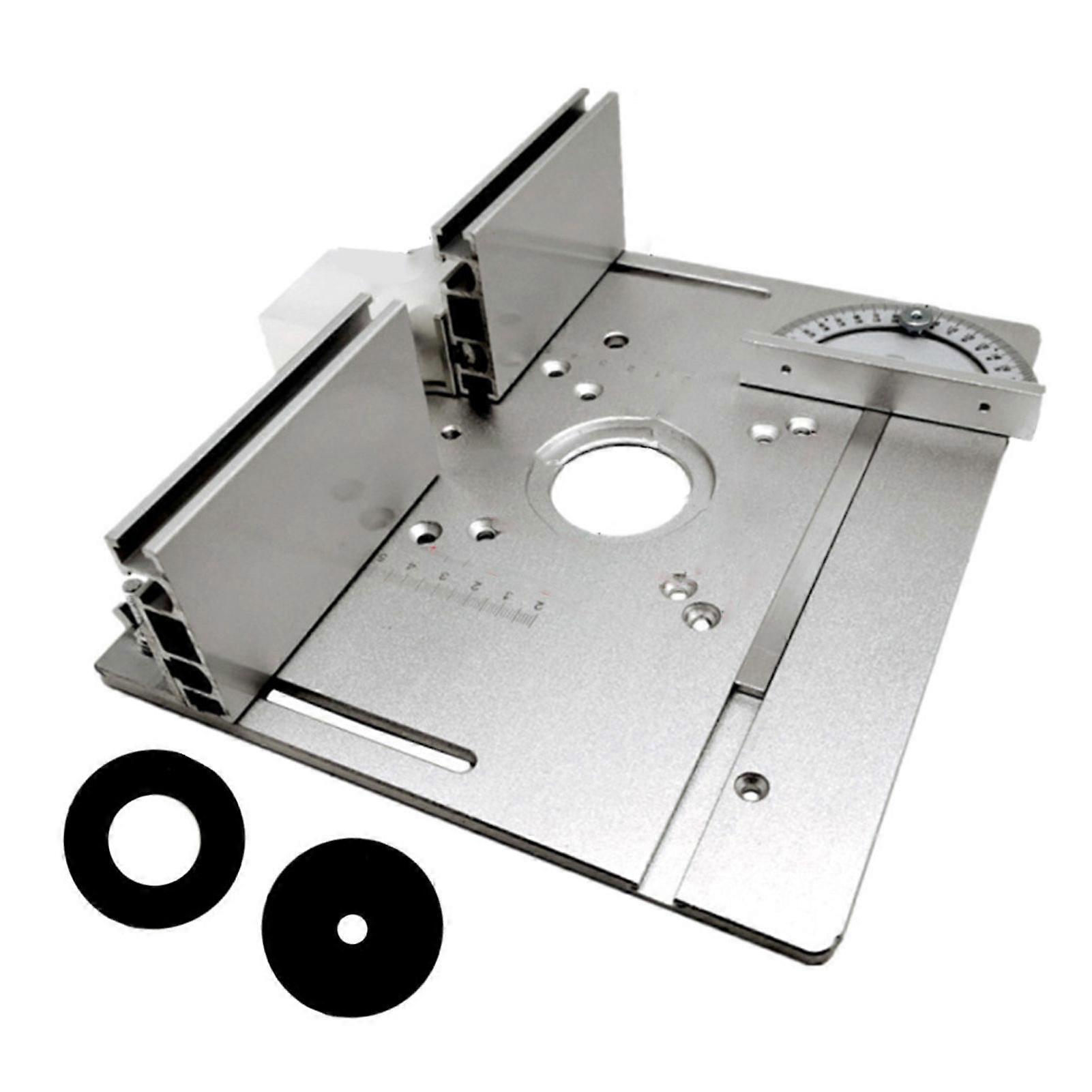 Router Table Insert Plate 2 in 1 Woodworking Bench Flip Board for Electric Routing Trimming Machine