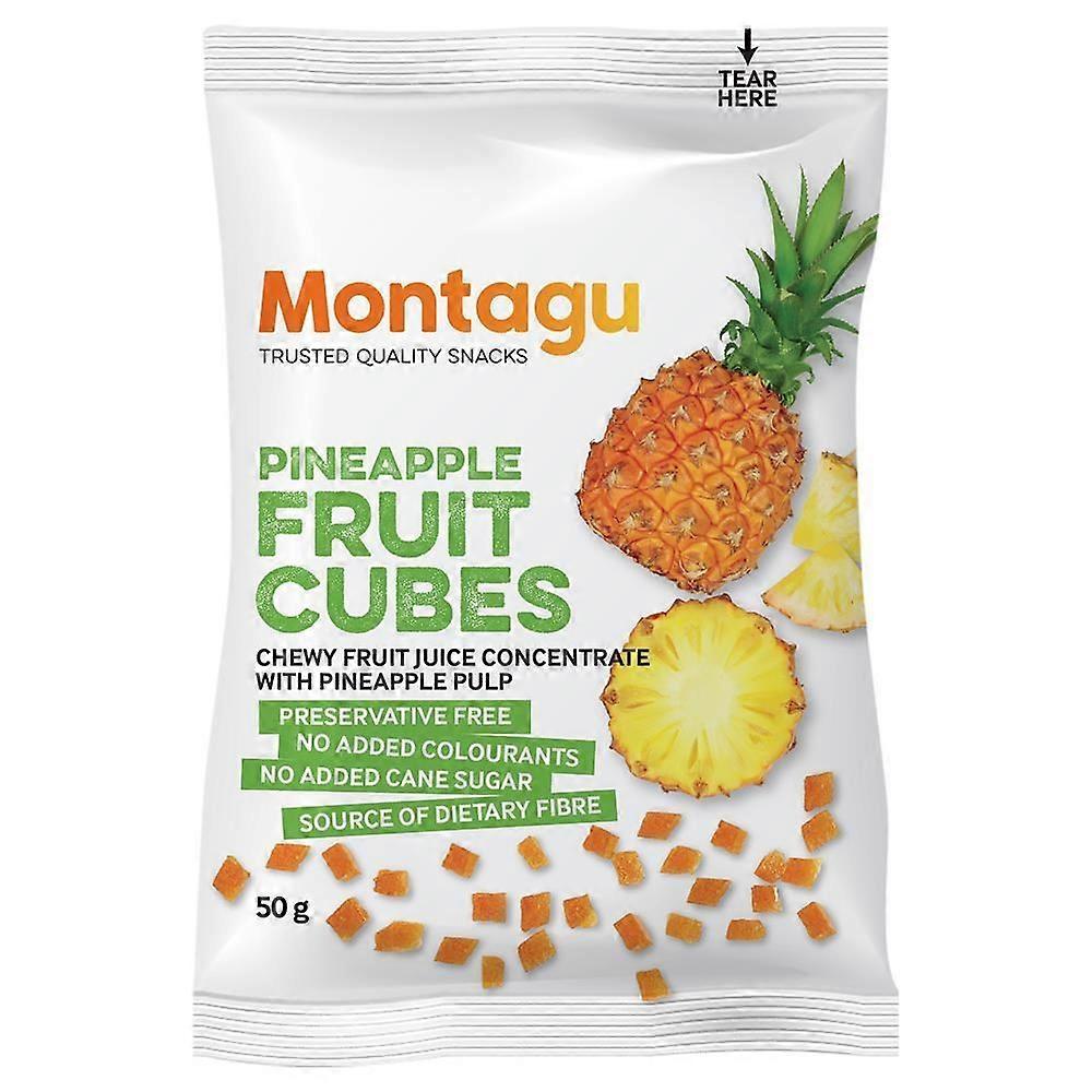 Montagu Pineapple Fruit Cubes 40g - 10 Pack