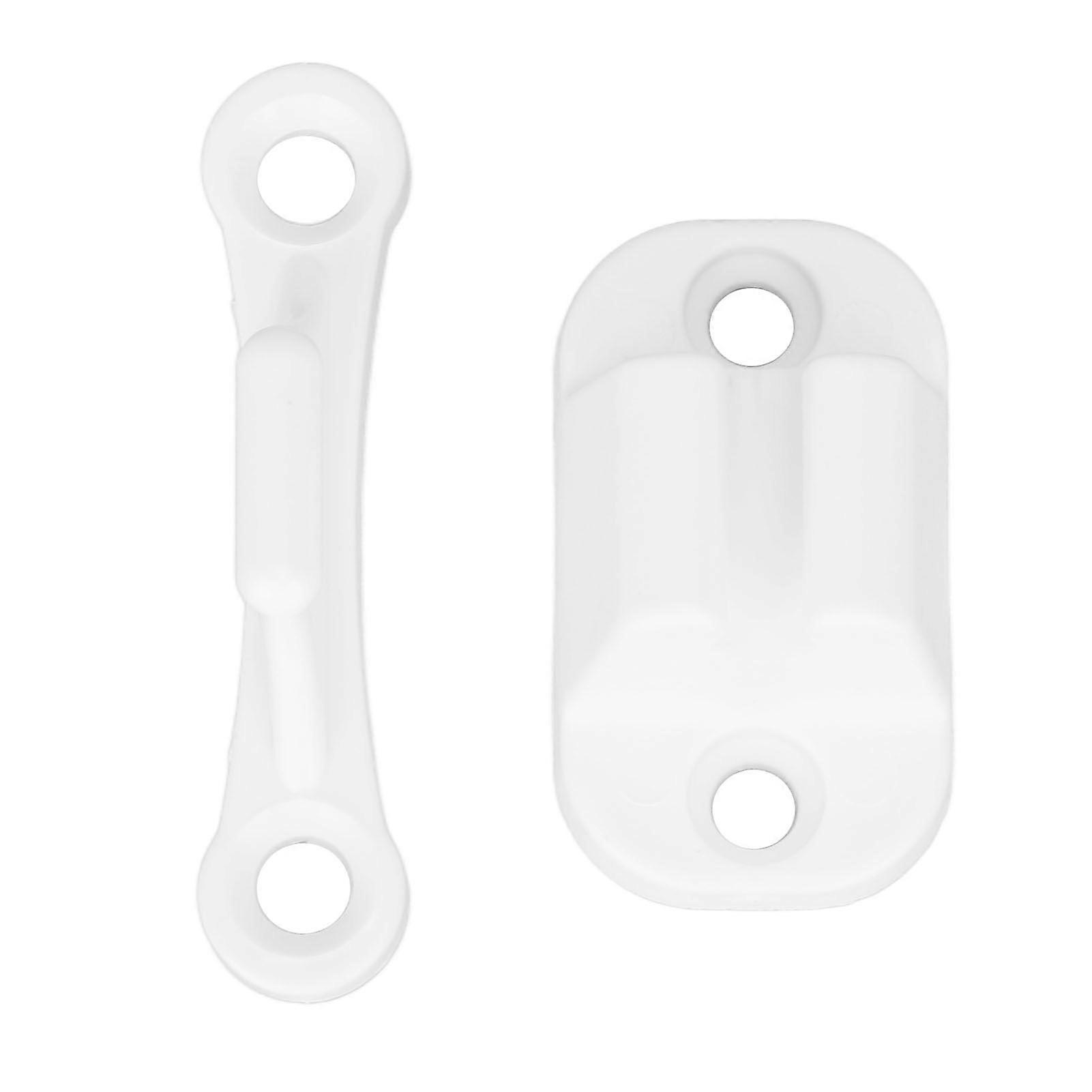 Camper Door Retainer Reinforced Nylon T Shape Door Stop Retaining Catch Holder Set For Camper RV Motorhome Campervans White