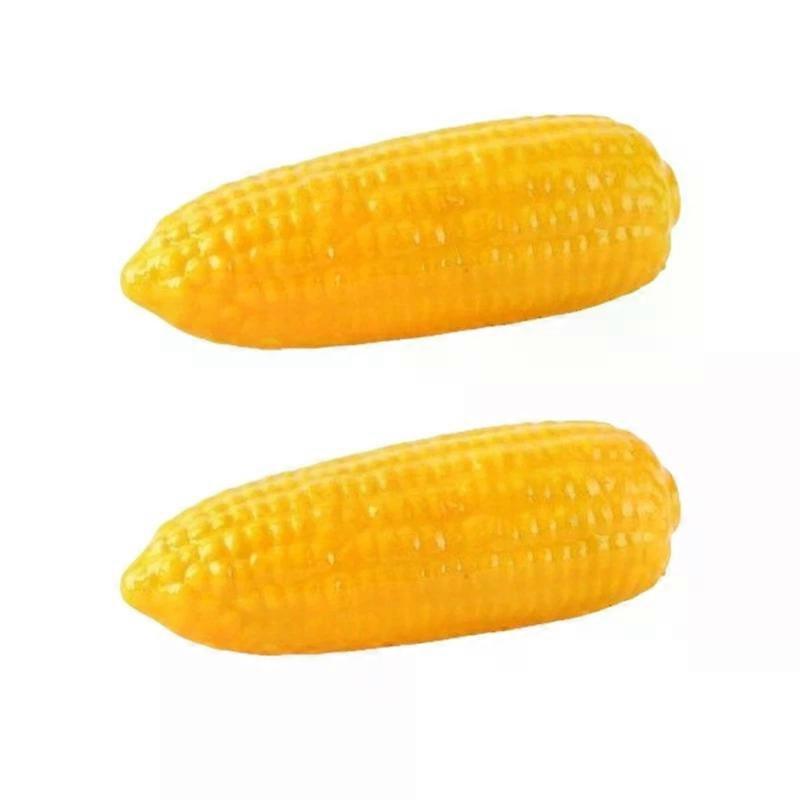 Simulation Cobs Vegetable Decoration, 2Pcs Artificial Corn Models for Kitchen Home Party Display Decor