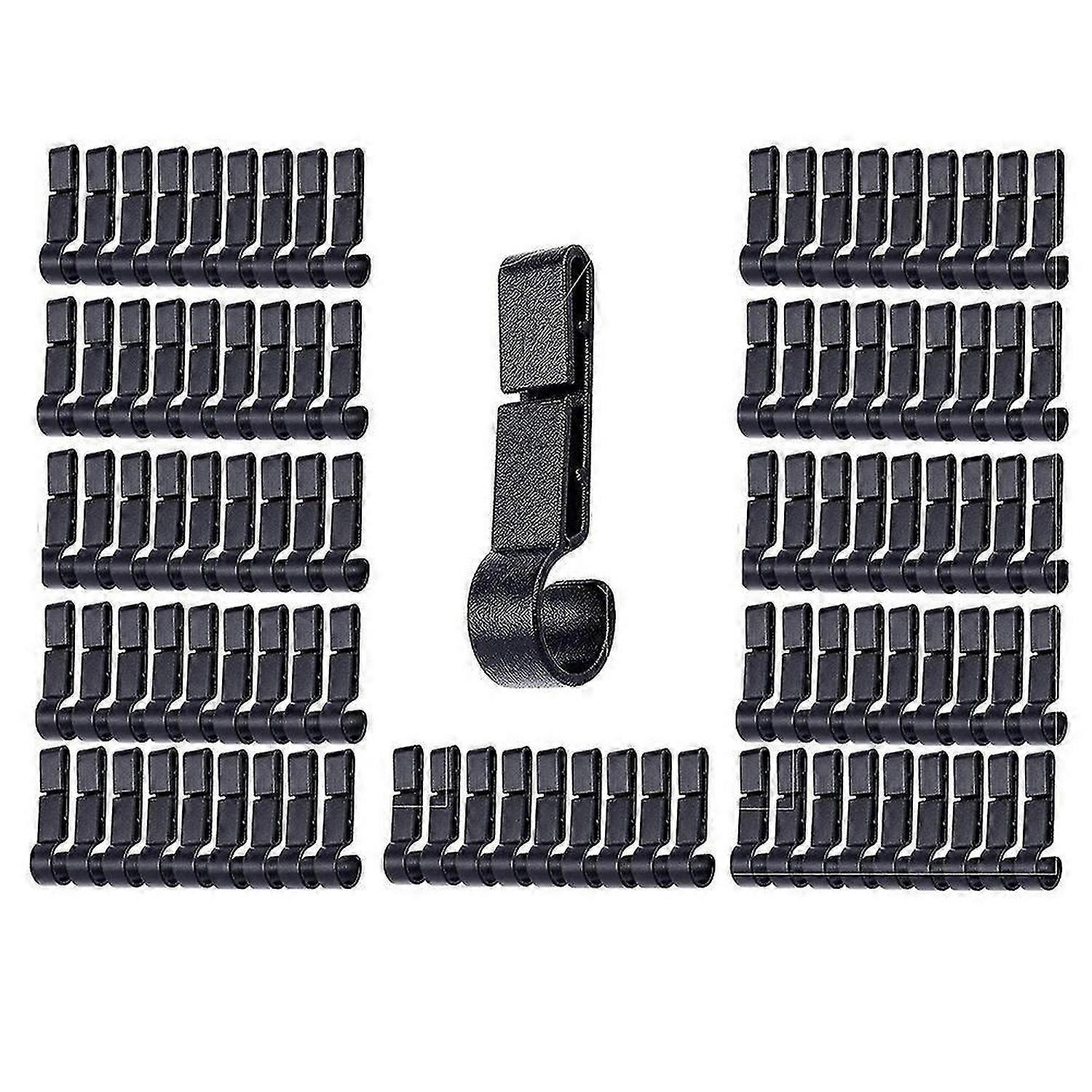 100Pcs Helmet Clips for Head Light Lamp,Hard Hat Accessories
