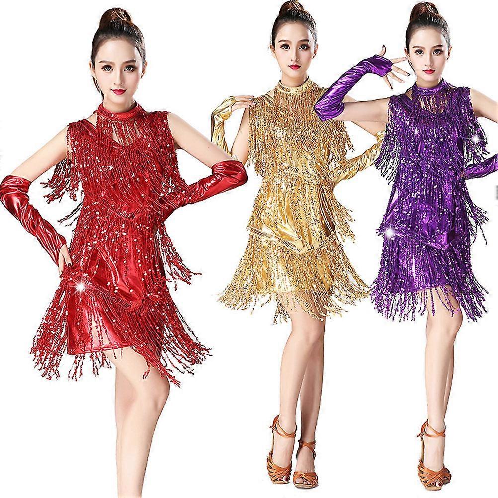 Rochie de dans Costum de dans latin pentru purtarea auriului