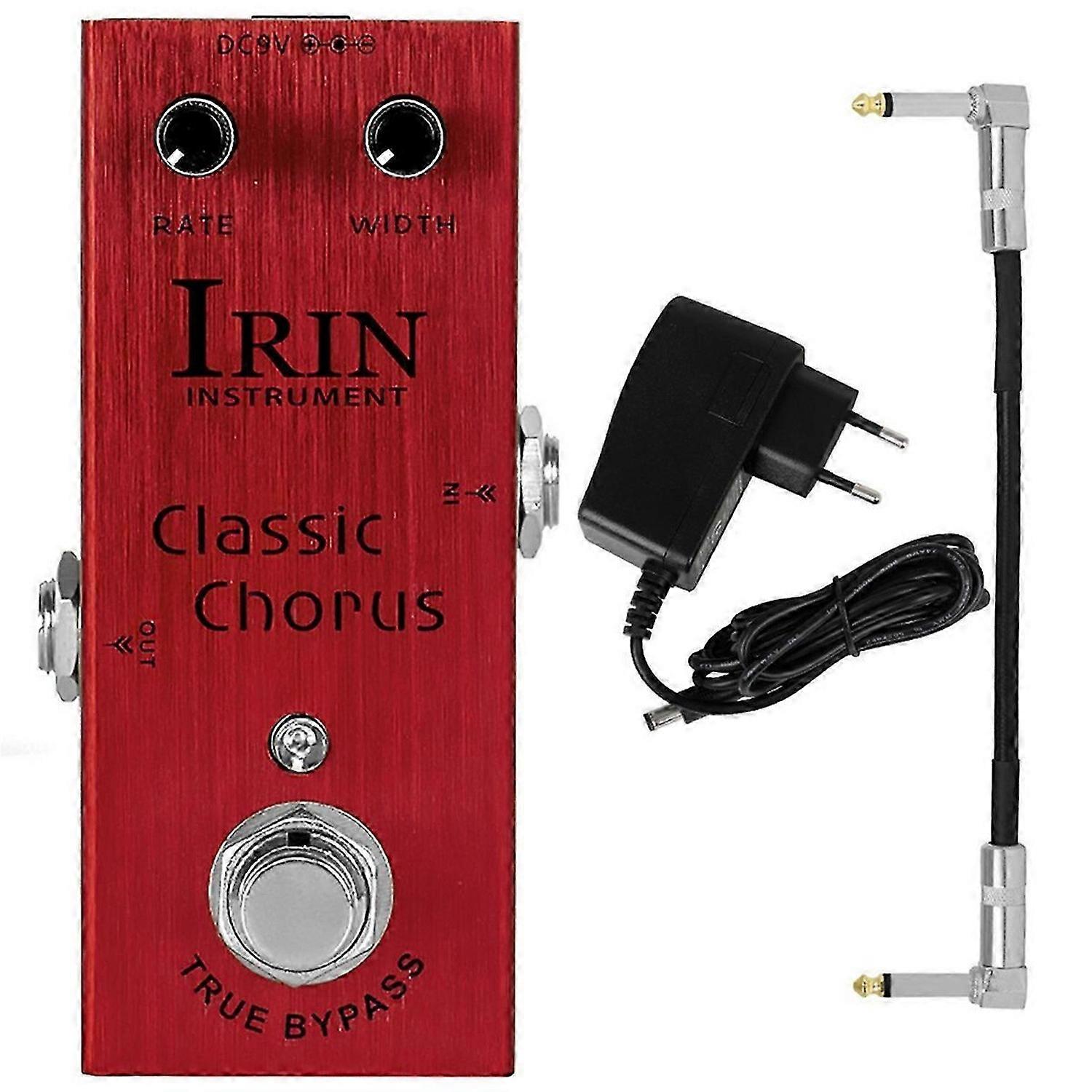 an-09 Classic Chorus Guitar Effect Pedal Full Bodied Chorus 9V Adapter Included True Bypass EU Plug