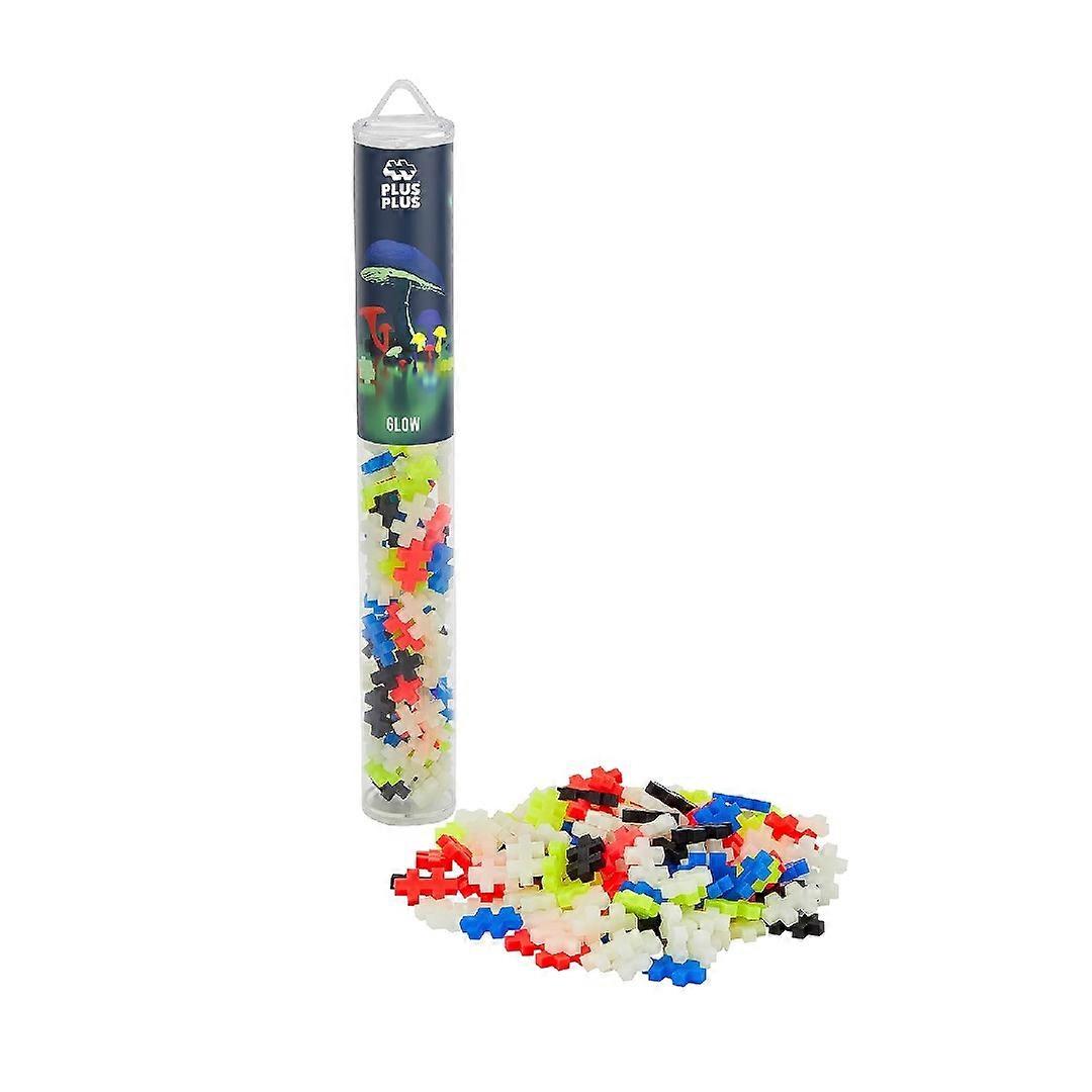Plus Plus Tube Glow Mix 100 Piece Construction Set