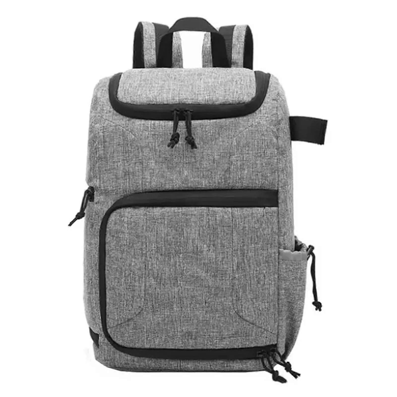 Waterproof Camera Bag Laptop DSLR Compatible Tripod Holder Grey Travel Camera Backpack