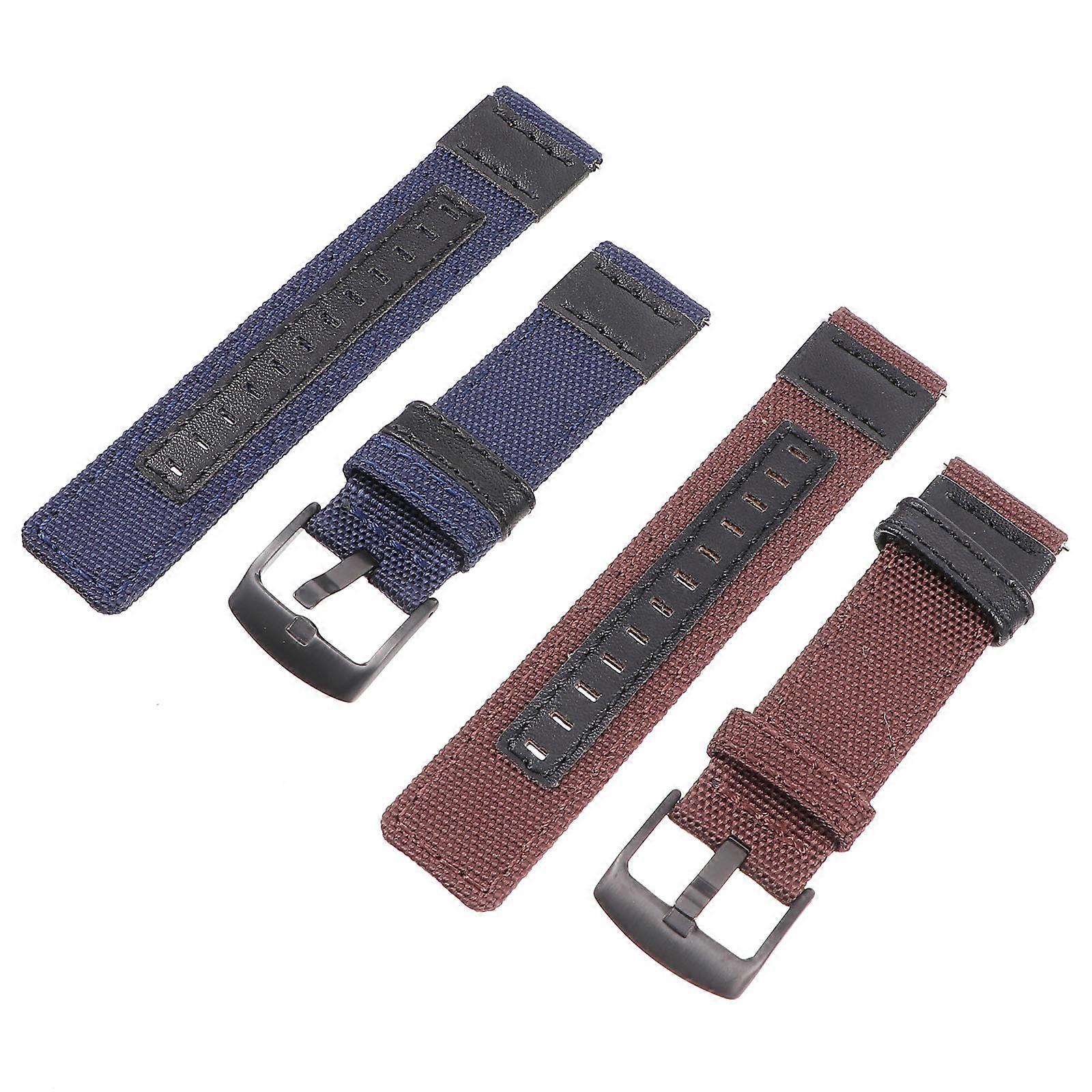 Watch Replacement Band Nylon Canvas for Watch Use 2Pcs Set for S3