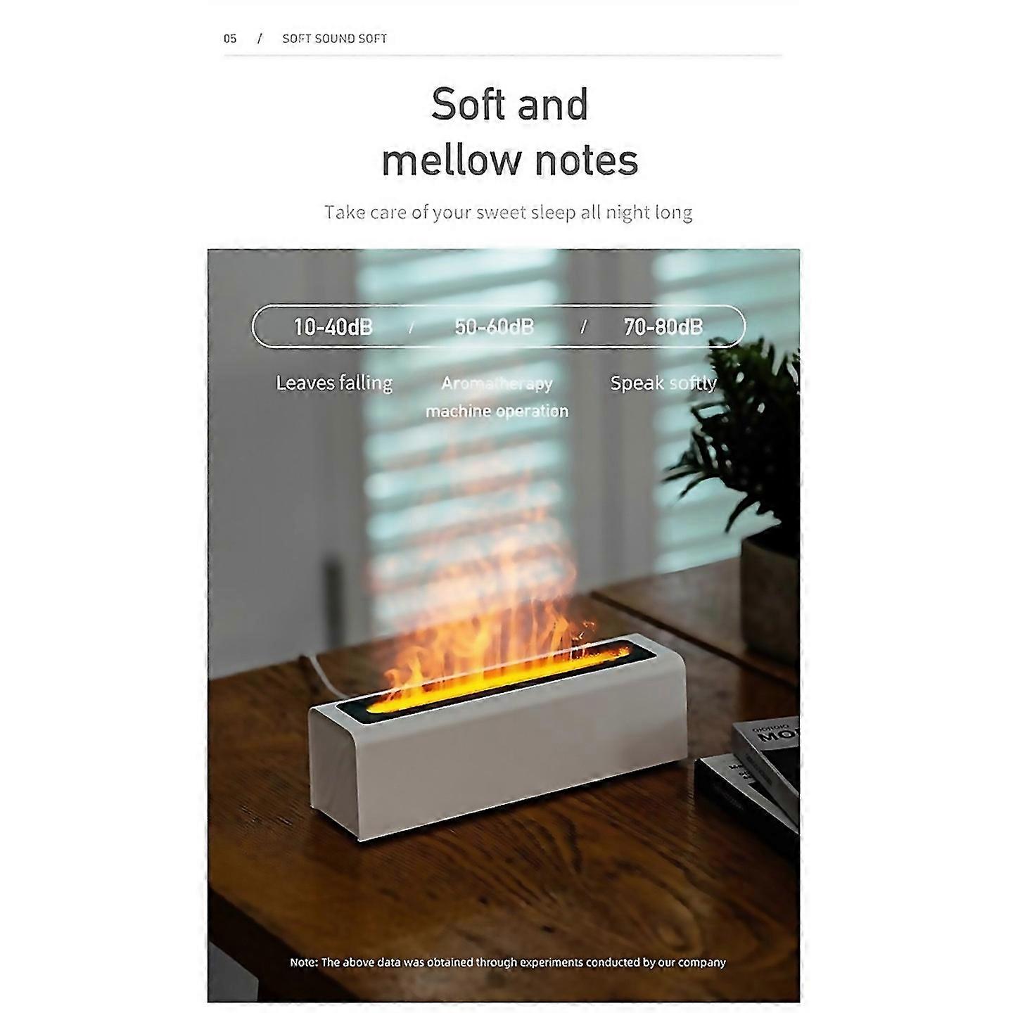 For Flame Aromatherapy Diffuser Air Humidifier 7color Flame Humidifiera