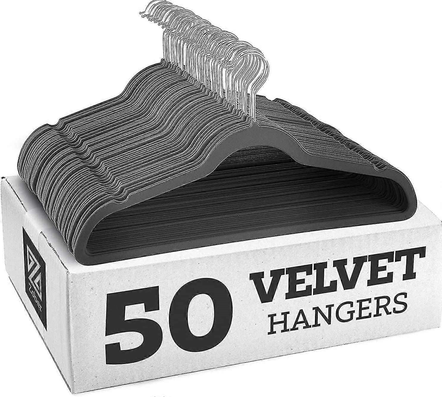 Rutschfeste Kleiderbügel aus Samt – Anzugbügel (10er-Pack)