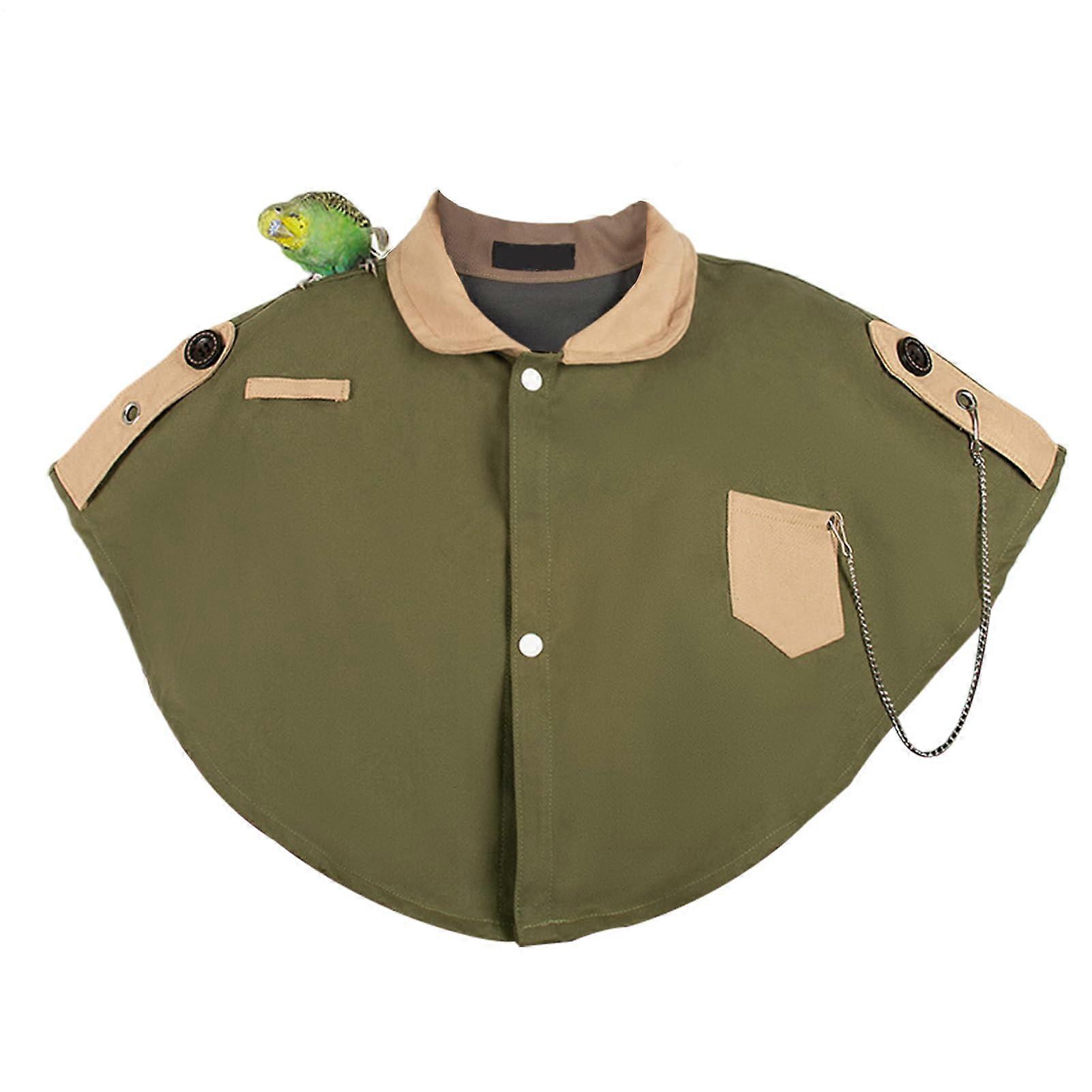Bird Dropping Shoulder Protector Bird Protective Shawl With Pocket For Exotic Bird Feeding Training Anti Scratch Scarf