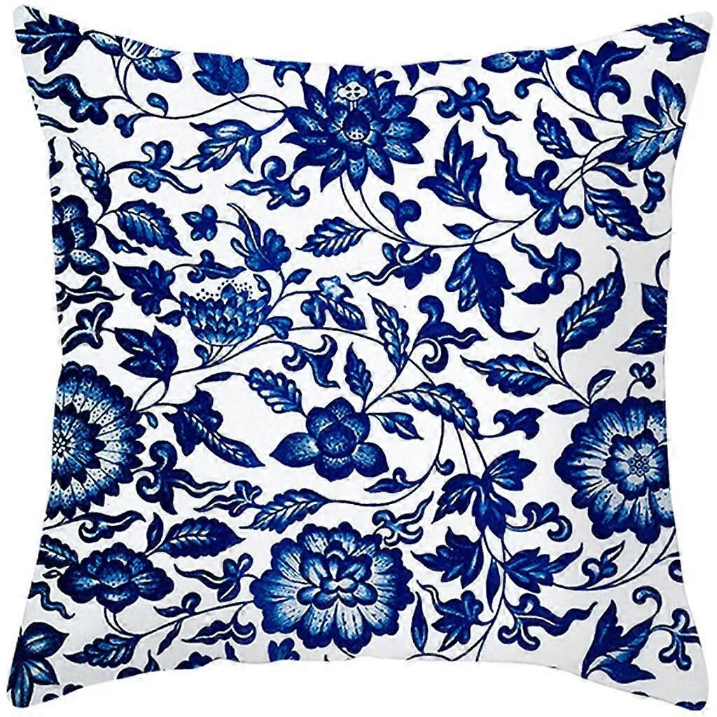 Kussenslopen Katoen Linnen Donkerblauw Abstract Kussensloop Sofa Kussenhoes