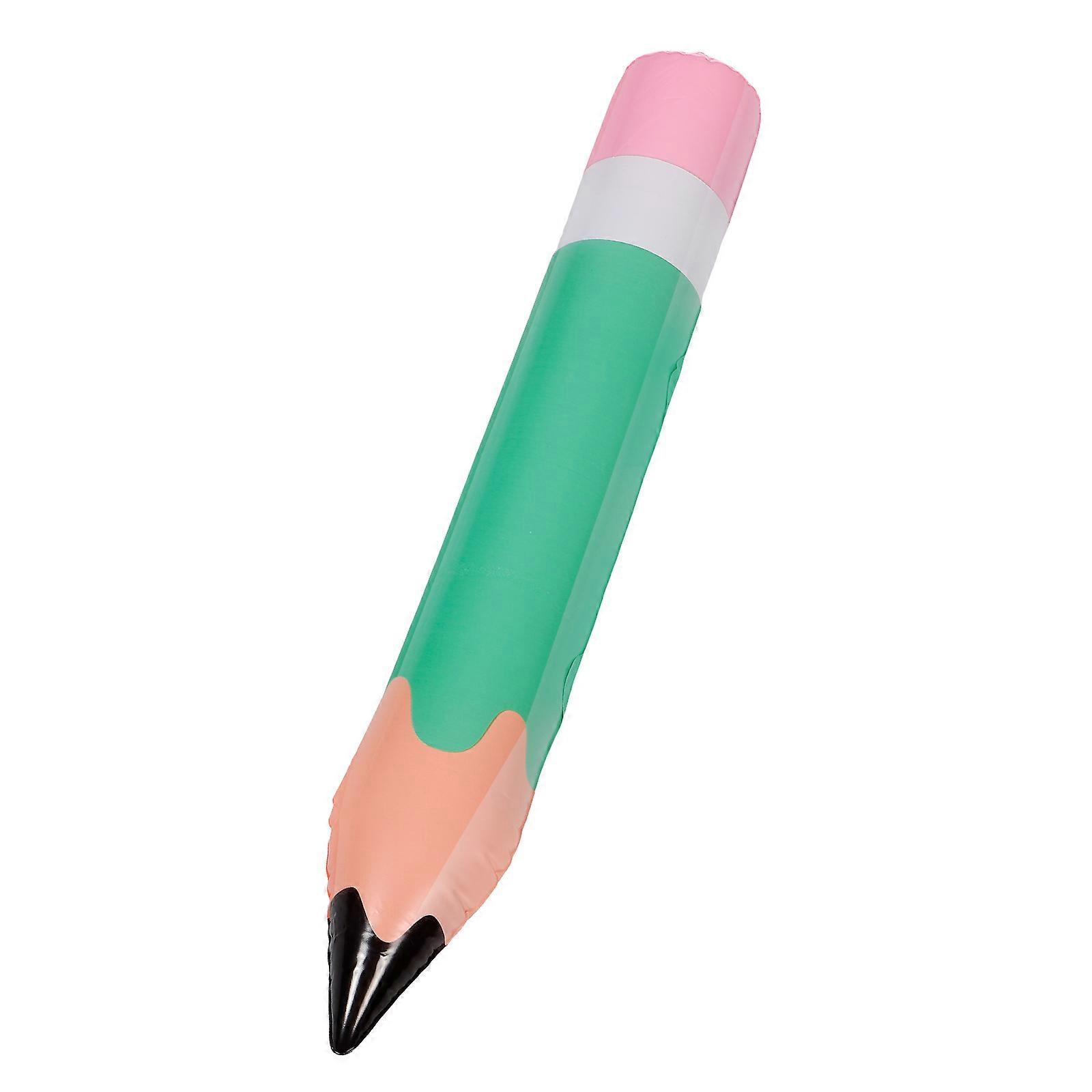 Large Inflatable Pencil Balloon for Back to School Decor Green PVC