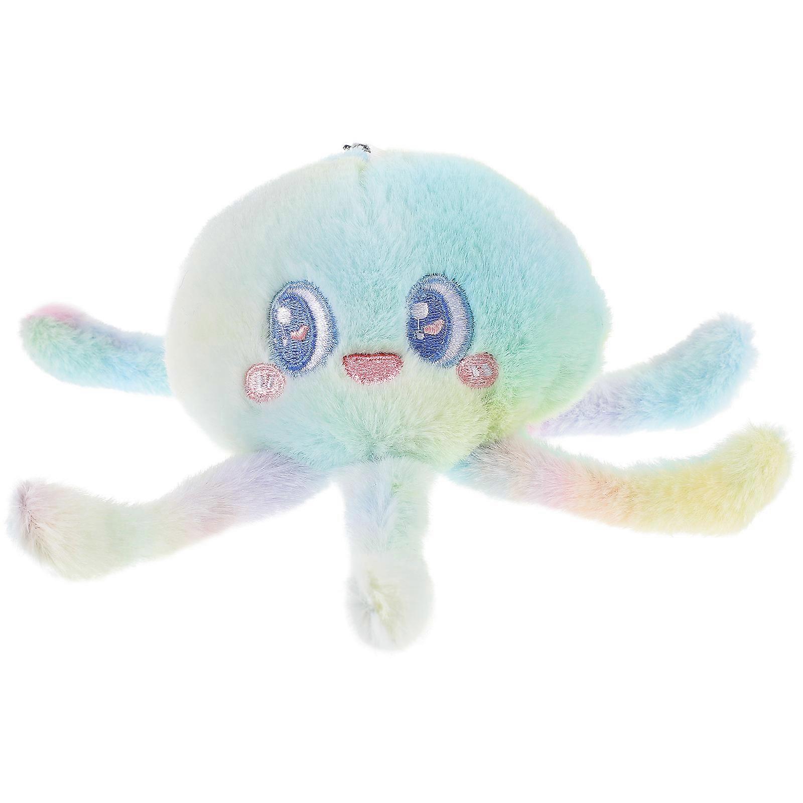 Octopus Pendant Keychain Plush for Decoration 3Pcs Soft Comfortable Accessory