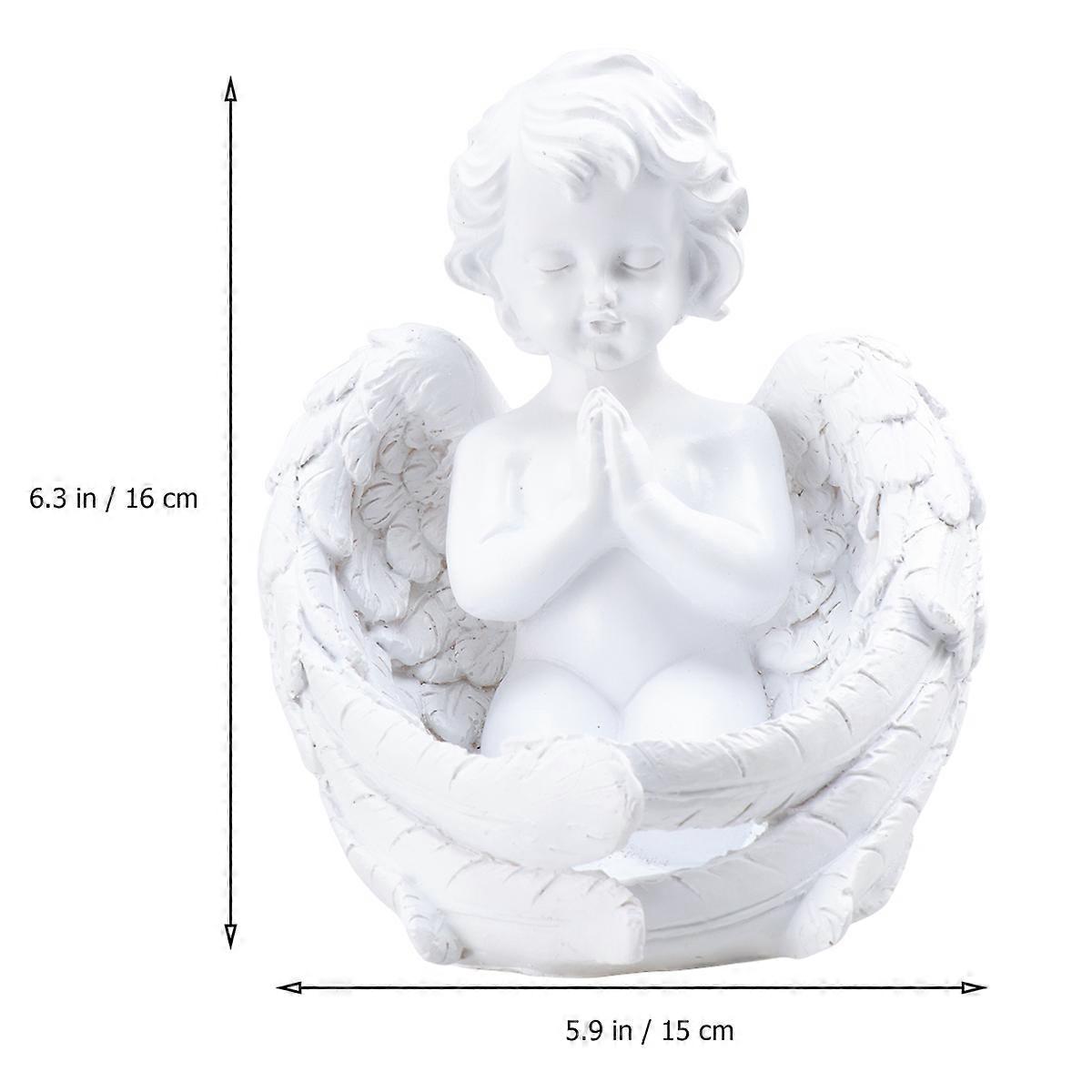 European Style Figures for Crafts Resin Angel Statue Ornaments 3Pcs